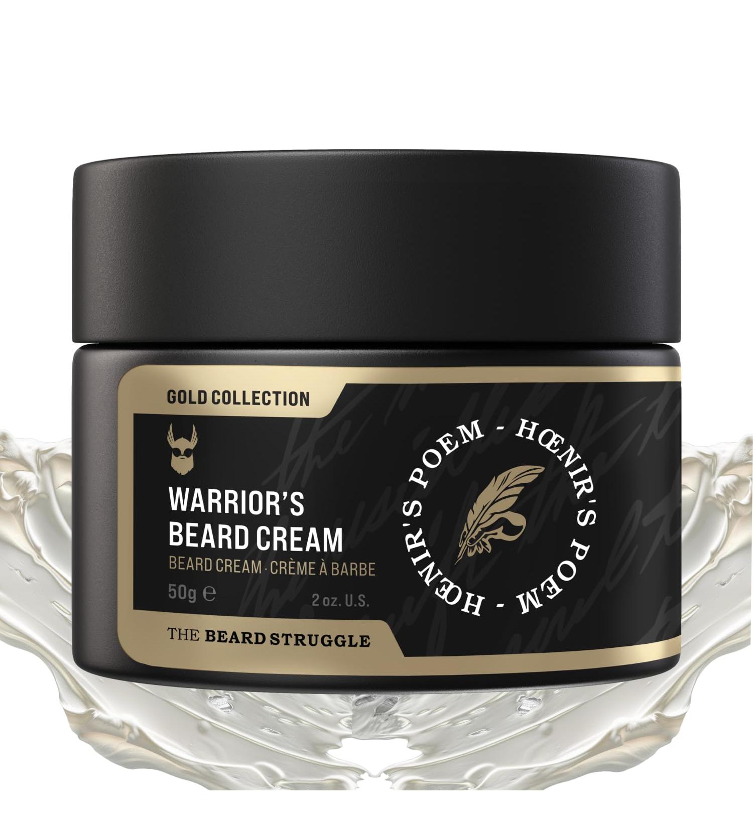 Beard Cream for Men by Beard Struggle - Hoenir's Poem Beard Butter Moisturizer & Softener | Itch Relief Hydration with Avocado & Jojoba Oils | 50g - Buy Online on GoSupps.com