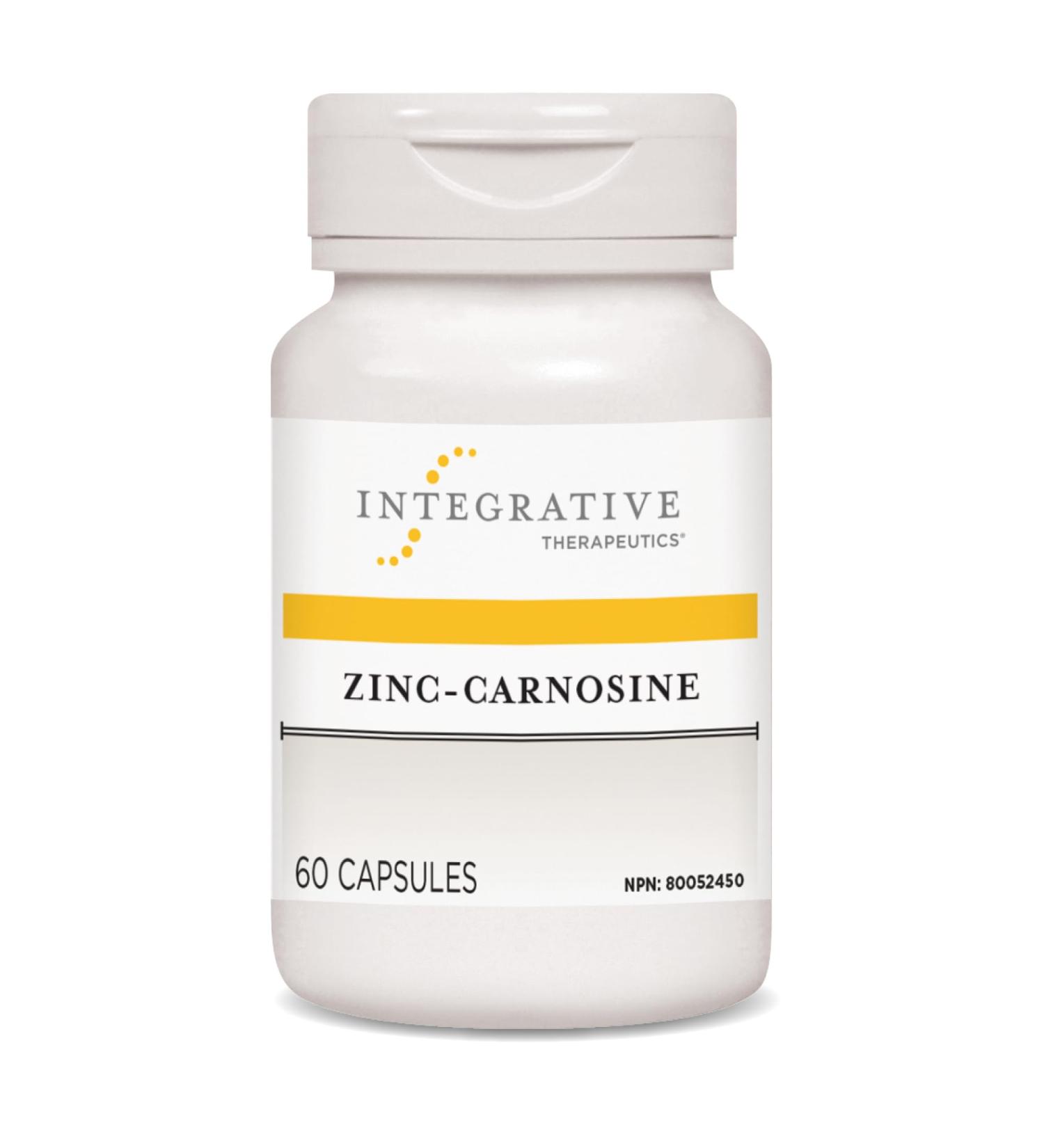 Integrative Therapeutics - Zinc Carnosine - PepZin GI - Elemental Zinc Supplement - 75mg Zinc - 60 Capsules - Buy Online on GoSupps.com