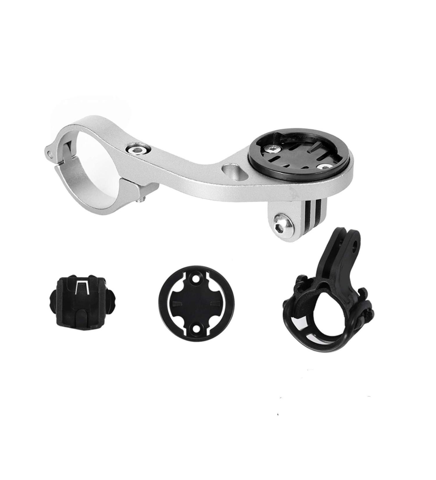Bike Out-Front Mount for Garmin Bryton Gopro Flashlight | 31.8mm 25.4mm Handlebar | Silver - Buy Online on GoSupps.com
