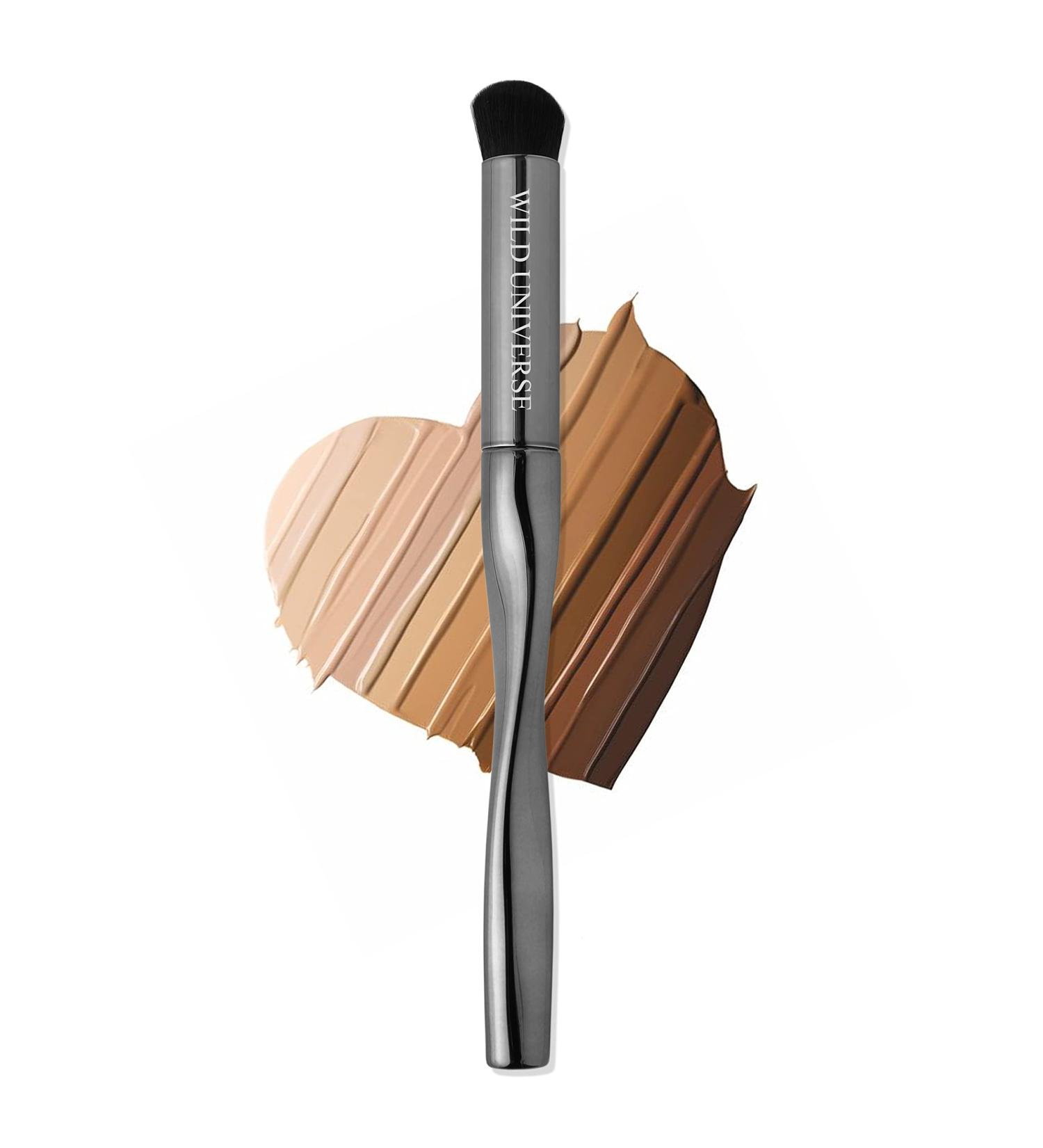 Wild Universe Concealer Makeup Brush - Covers Blemishes, Dark Circles, Smile Lines - Premium Firm Bristles for Liquid/Cream Bronzer - Gray - Buy Online on GoSupps.com