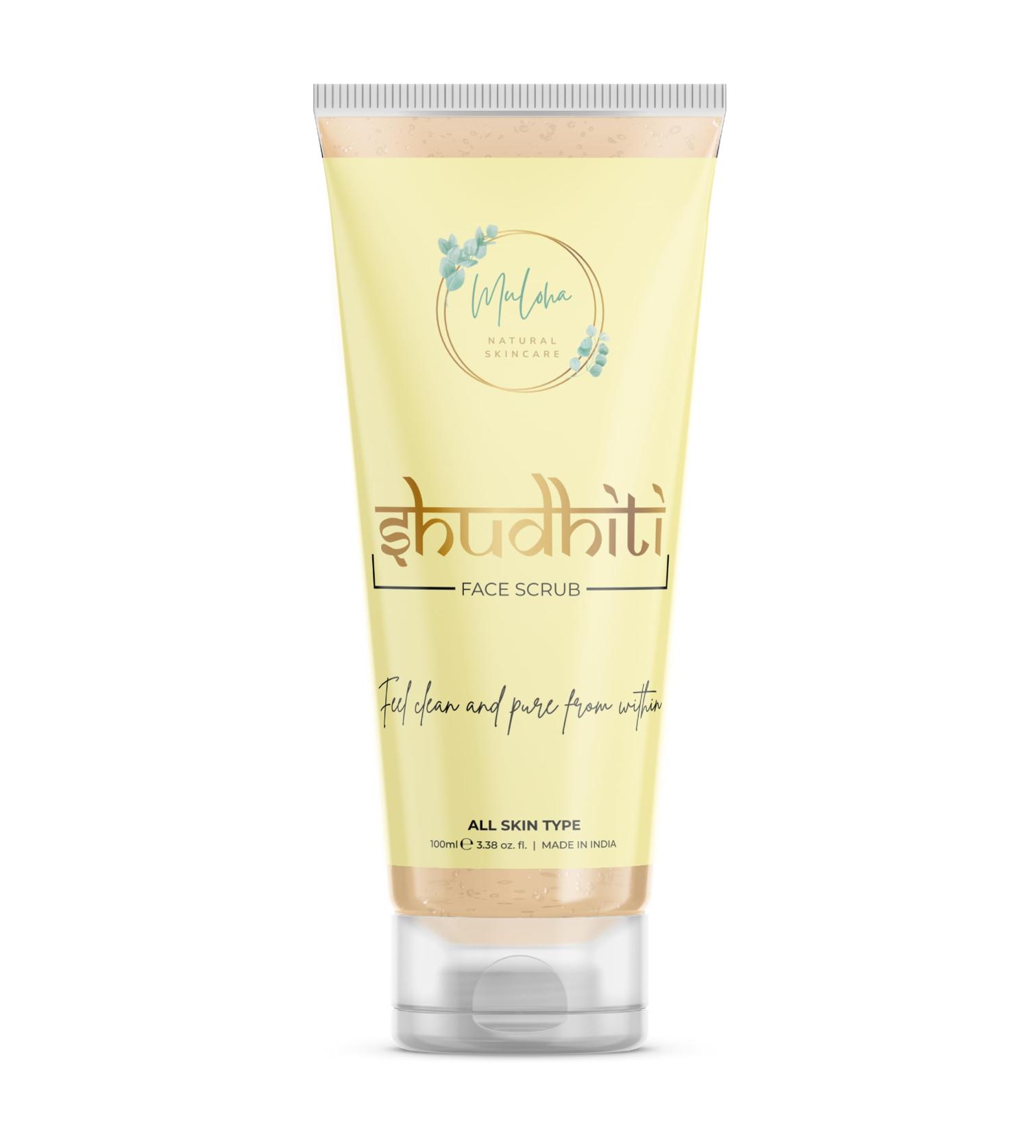 Shudhiti Smooth Face Scrub | 100ml | Luxurious Glowing Beauty for All Skin Types - Men & Women - Buy Online on GoSupps.com