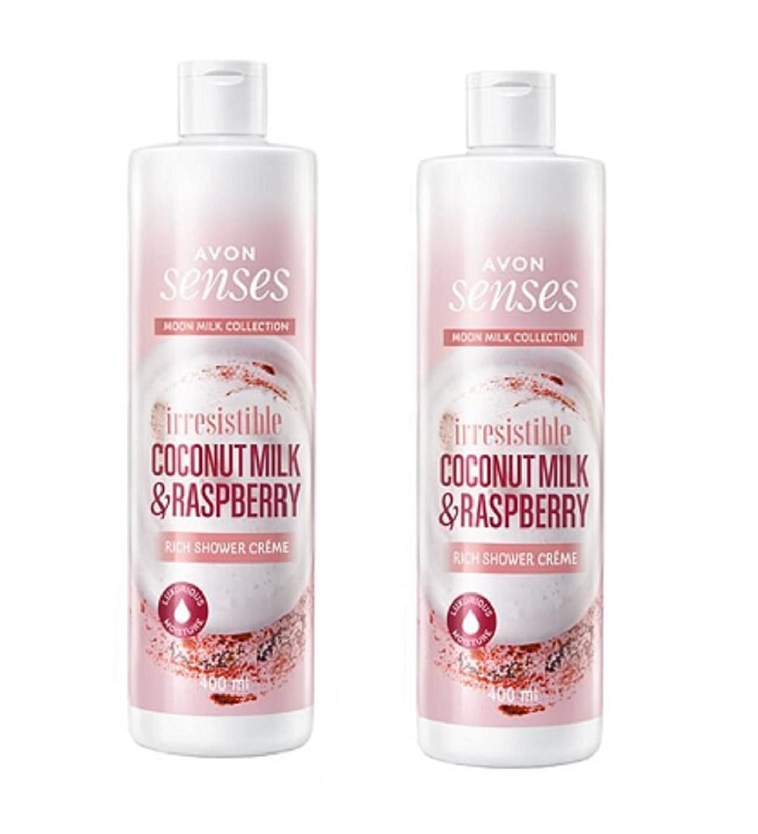  Avon Avon Senses Irresistible Coconut and Raspberry Shower Cream 2-Pack - 2 x 400ml - Buy Online on GoSupps.com