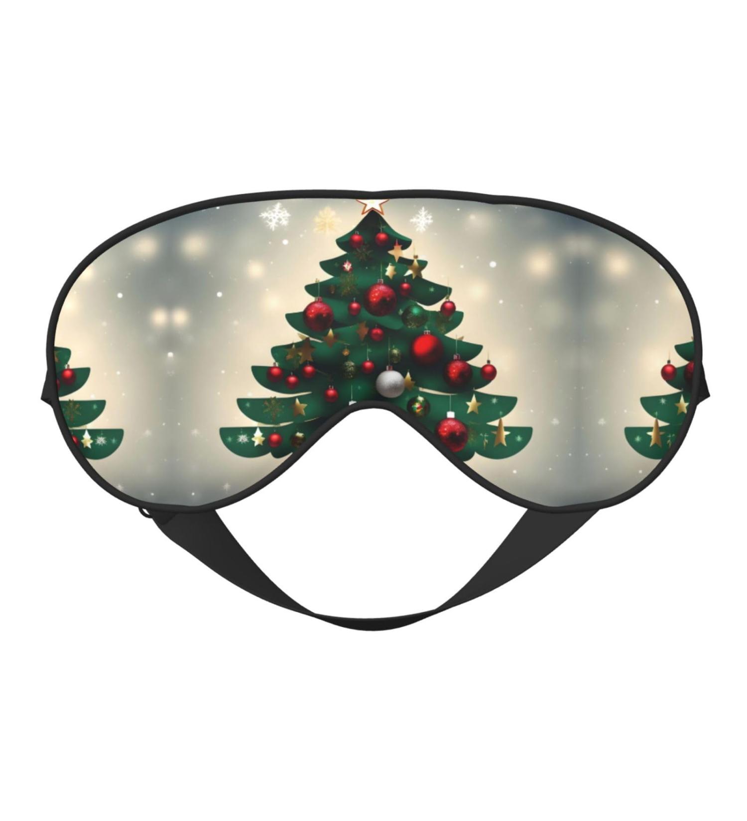 Christmas Gift Tree Eye Mask | Soft Adjustable Sleep Mask for Men & Women | Best Nighttime Comfort - Buy Online on GoSupps.com
