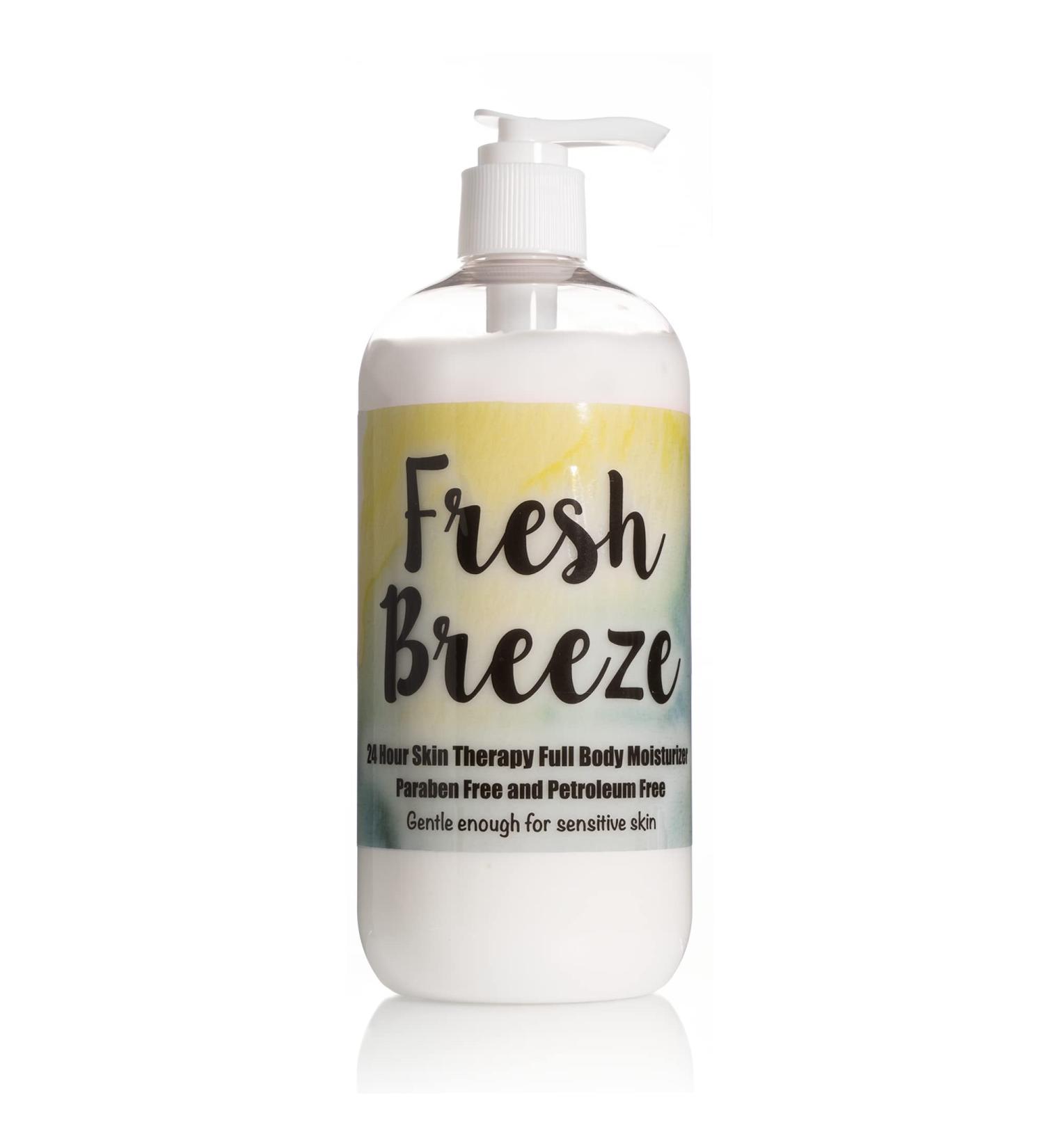 The Lotion Company 24 Hour Skin Therapy Lotion | Full Body Moisturizer, Paraben-Free, Made in USA | Fresh Breeze Fragrance w/ Aloe Vera - 16oz - Buy Online on GoSupps.com