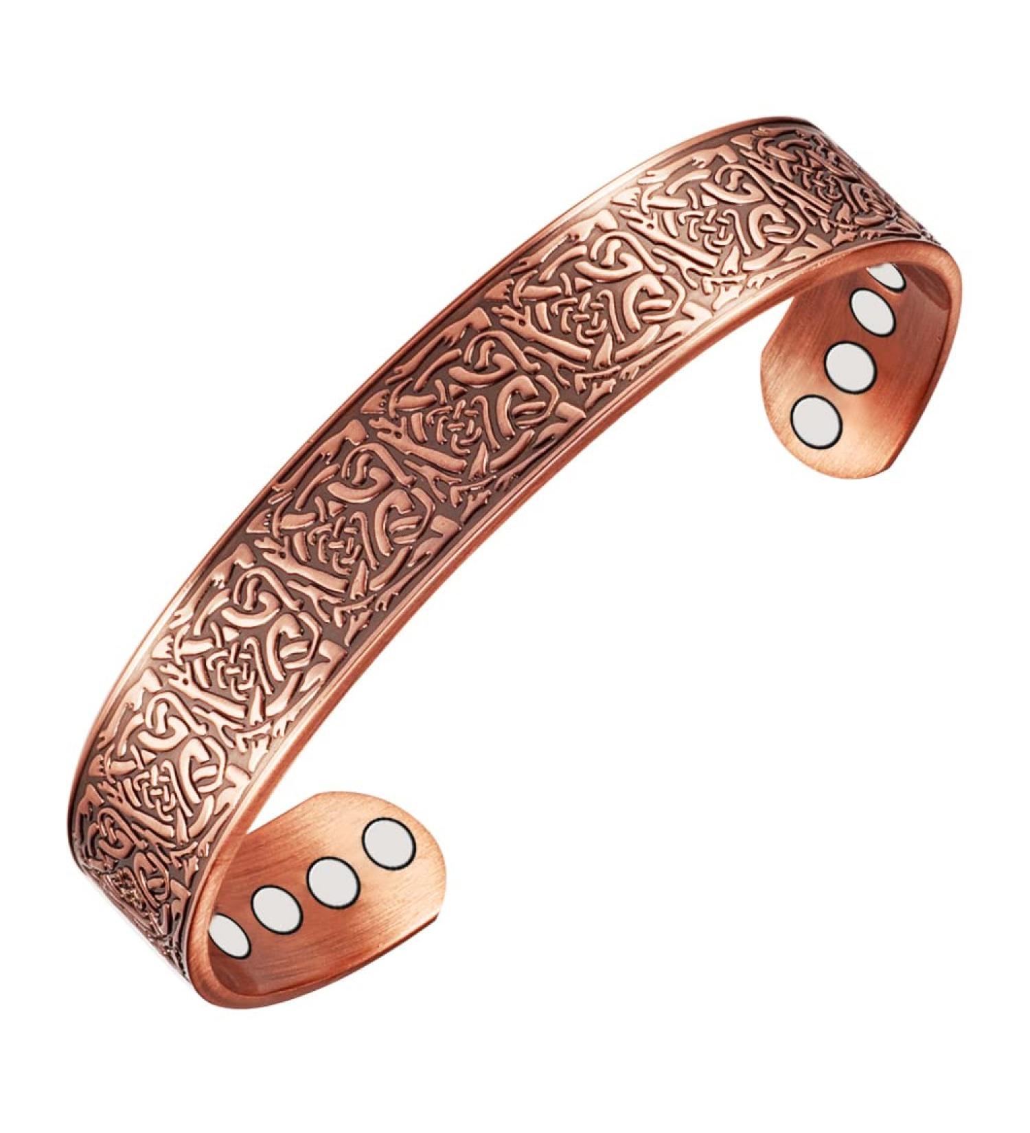 Buy Generic Magix 17.8 cm Magnetic Copper Bracelets for Men - 8 Magnets - Perfect Gift for Fathers & Husbands - Shop Internationally - Buy Online on GoSupps.com