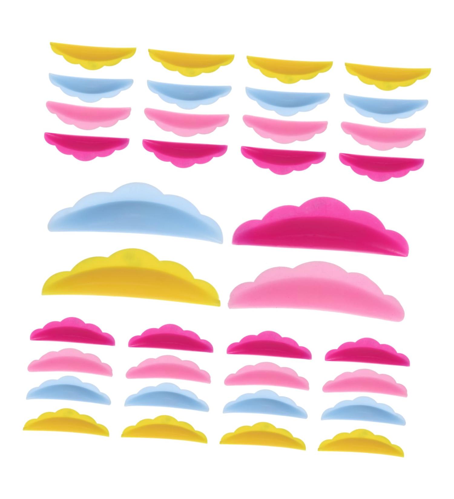 IWOWHERO 40 Pairs Eyelash Silicone Gasket Makeup Tools Eyelash Makeup Tool Silicone Eyelash Lash Lift Curler Pad Eyelash Beauty Tool Lash Curler De Silica Gel Triple Eyelash Brush - Buy Online on GoSupps.com