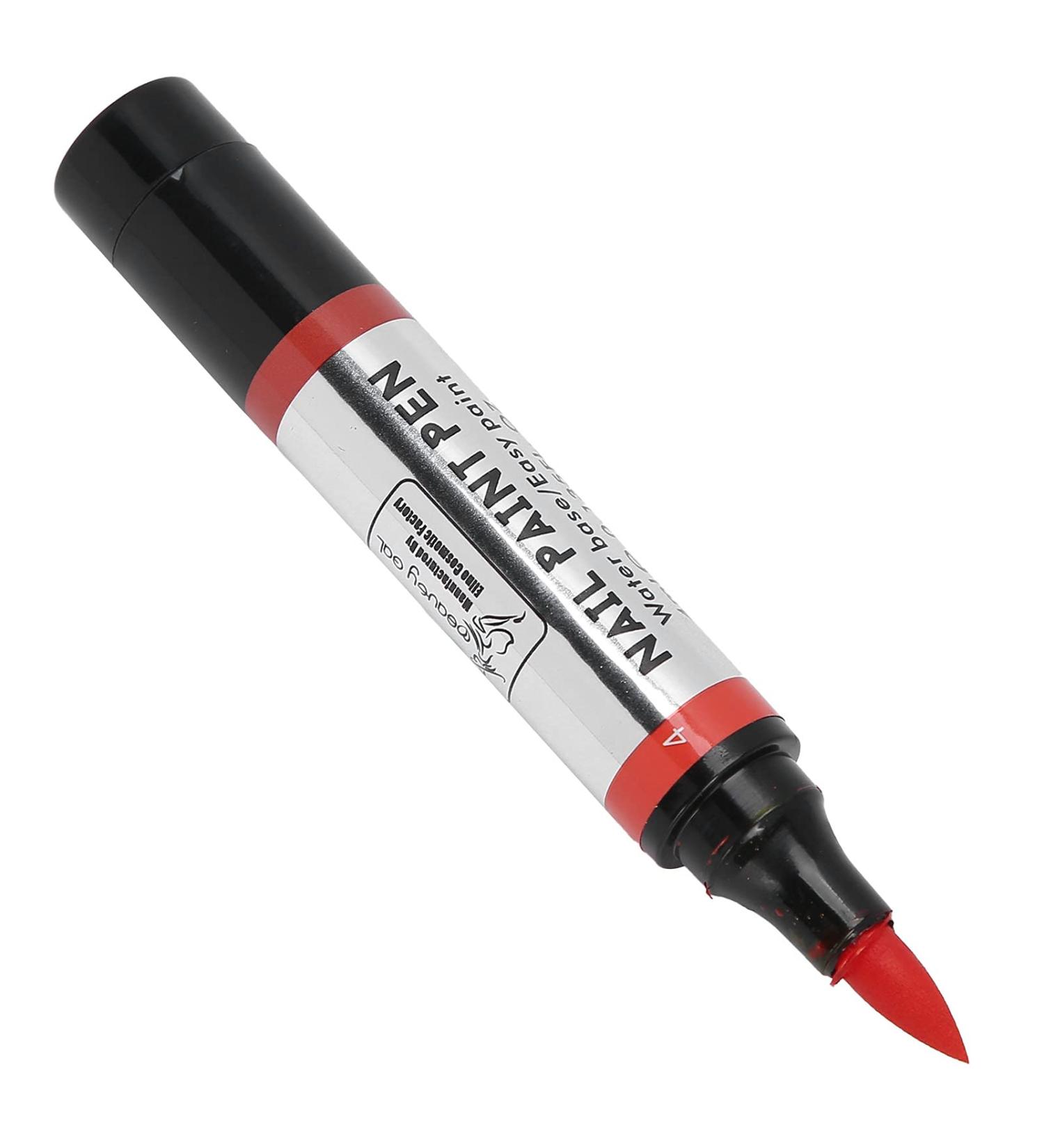 Nail Polish Pen Nail Gel Polish Pen Attractive Safe and Reliable Save Time and Energy with Charming Colors for Nail Salons or Individual Home(04) - Buy Online on GoSupps.com