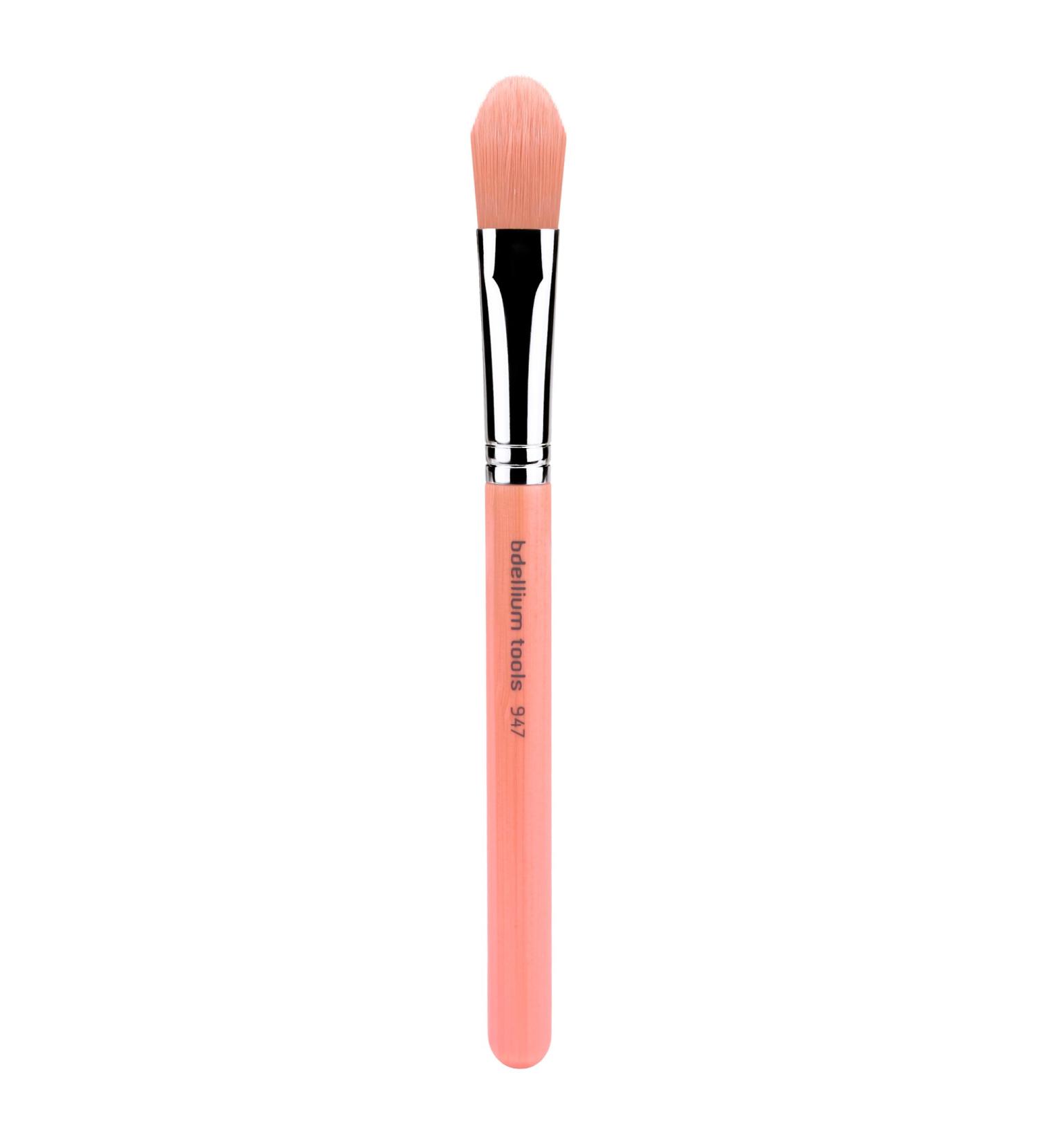 Bdellium Tools Pink Bambu Series 947 Small Foundation Brush - Professional Makeup Brush with Soft Synthetic Fibers for Flawless Finish - International Shipping Available - Buy Online on GoSupps.com