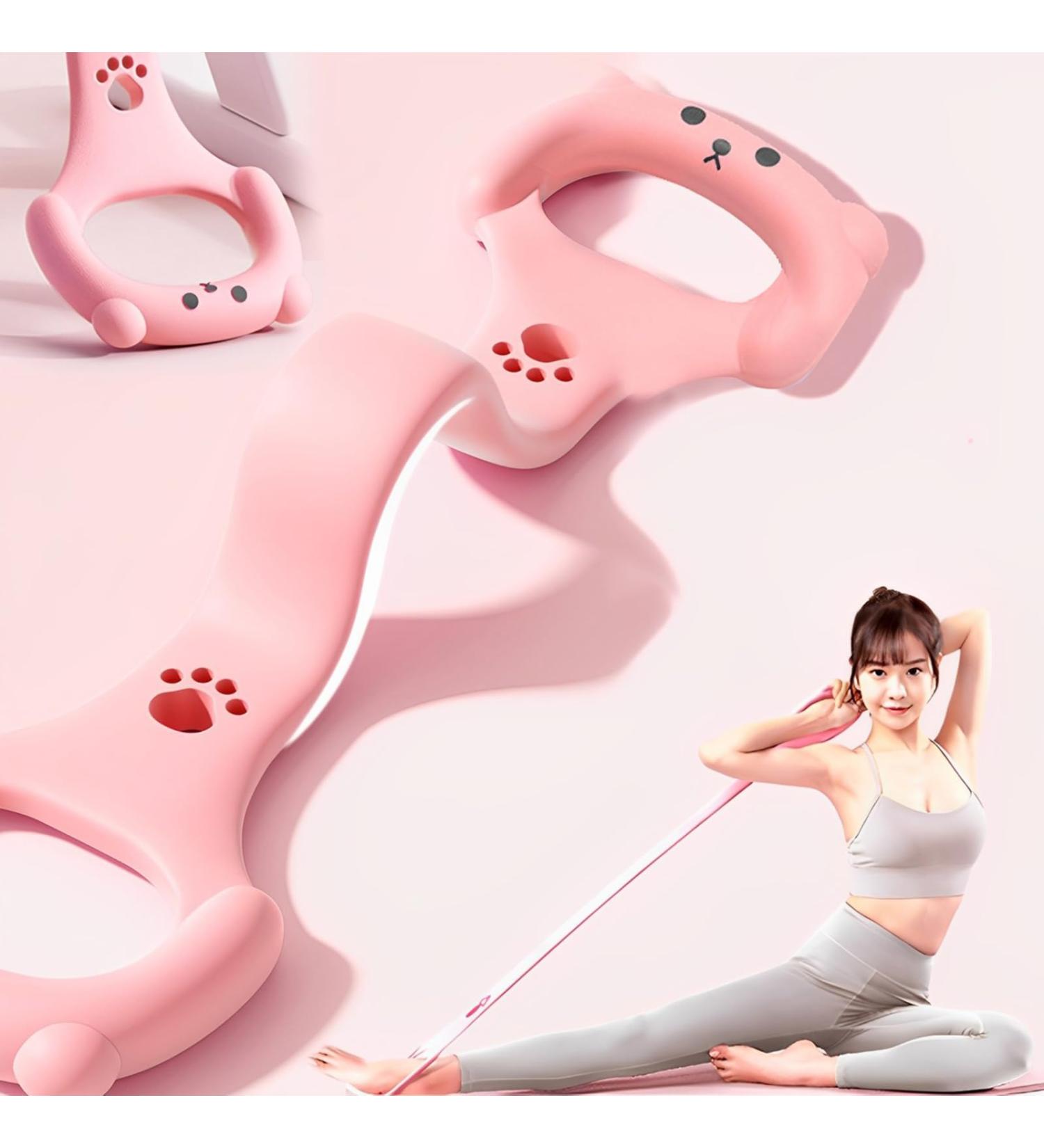 Premium Figure 8 Resistance Bands for Full Body Workout | Elastic Stretch Bands for Arms Back Legs & Shoulders | Yoga Pilates & Physical Therapy | Home Gym Equipment - Buy Online on GoSupps.com