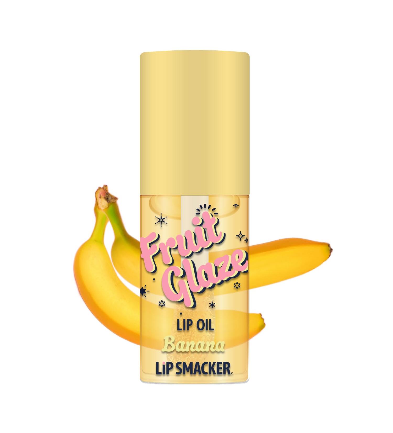 Lip Smacker Fruit Glaze Lip Oil Ultra-Hydrating & Moisturizing with High-Shine Finish Plush Applicator for Effortless Glide Delicious Non-Sticky Flavor - Banana - Buy Online on GoSupps.com
