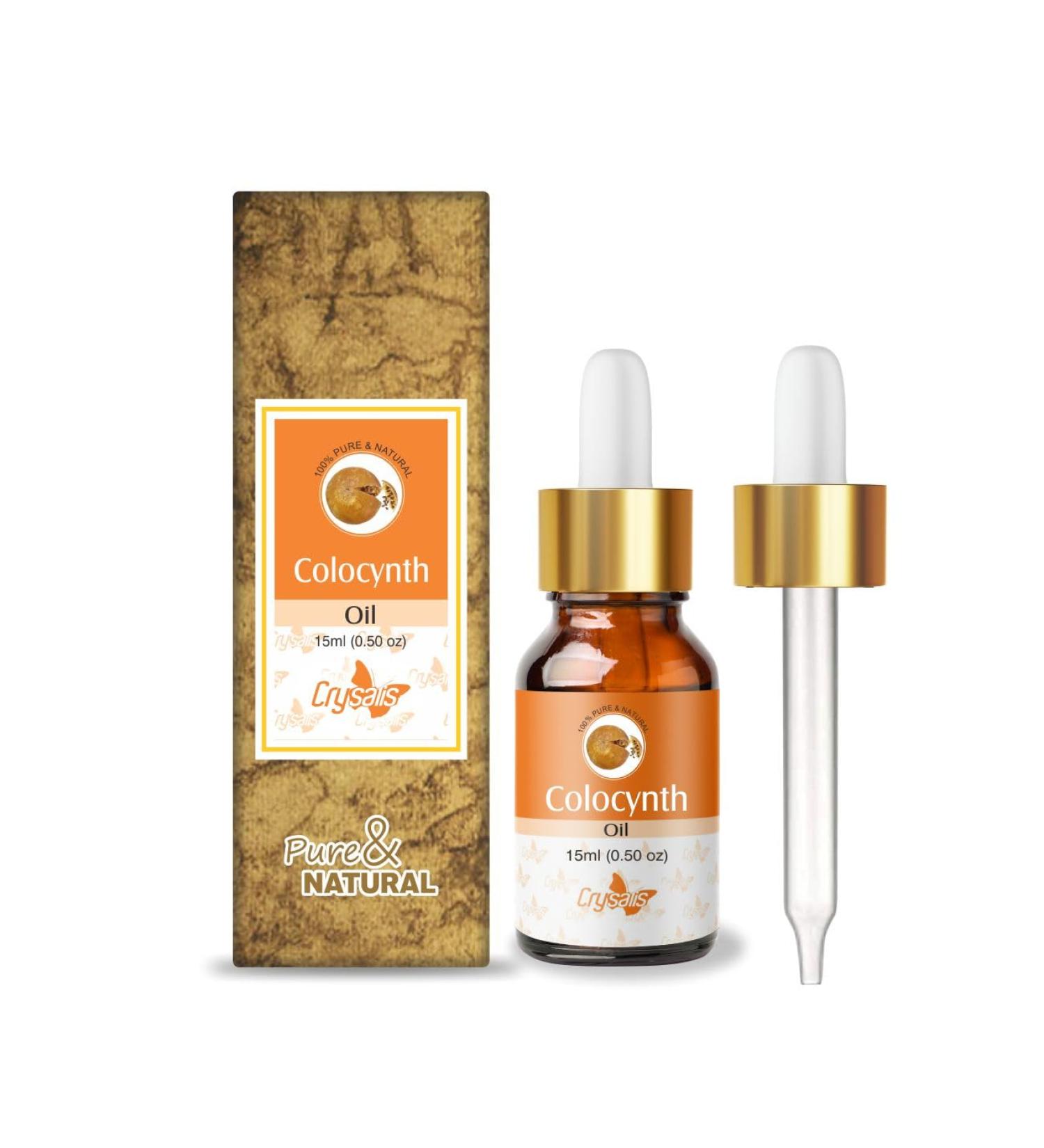 Crysalis Colocynth Oil - 0.51 Fl Oz (15ml) | Pure Citrullus colocynthis - Buy Internationally - Buy Online on GoSupps.com