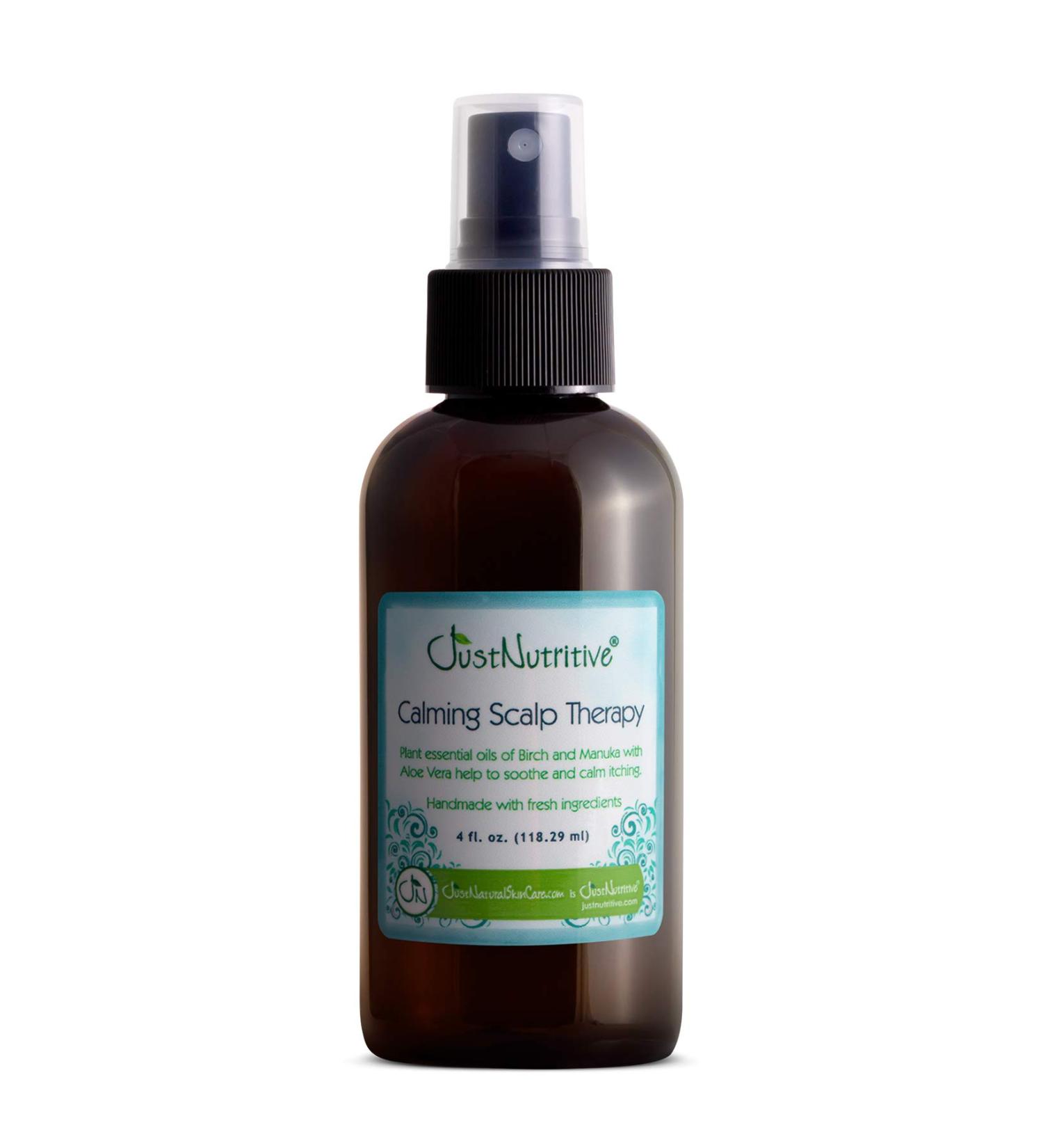 Itchy Scalp Calming Scalp Therapy | Calming Scalp Therapy | Soothing Calming and Cooling Essential Oils | Itch Relief | Irritation Relief Just Nutritive | 4 fl oz