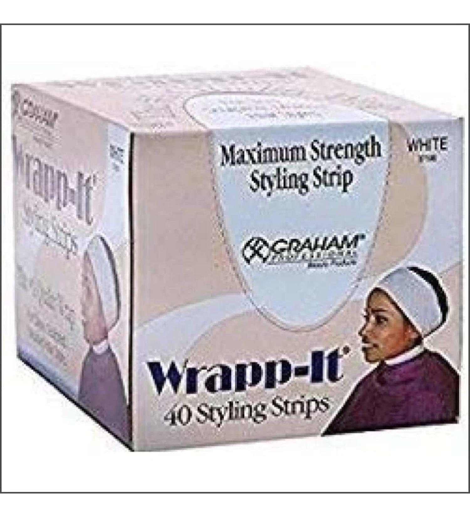 Graham Professional Beauty Wrapp-It White Styling Strips 40 styling strips 40 Count (Pack of 1)