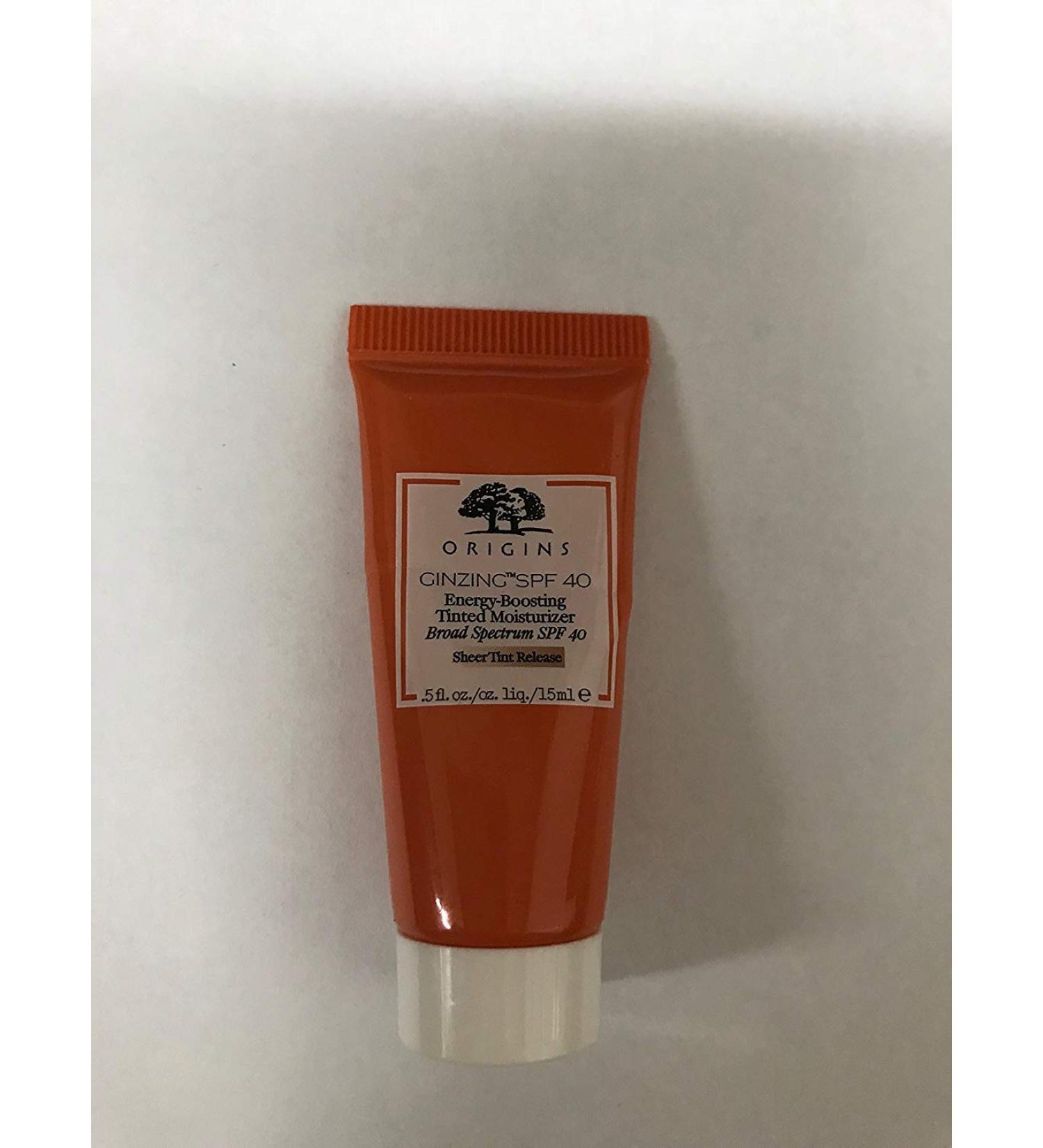 Origins GinZing SPF 40 Energy-Boosting Tinted Moisturizer Travel Size 0.5 oz Unboxed