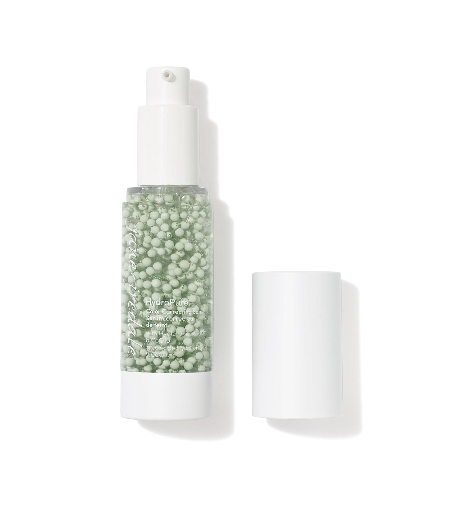 jane iredale HydroPure Tinted Serum Hydrating Sheer-Coverage Formula Helps Plump Soothe Blur Lines and Even Skin Tone with Hyaluronic Acid + CoQ10 Green - Buy Online on GoSupps.com