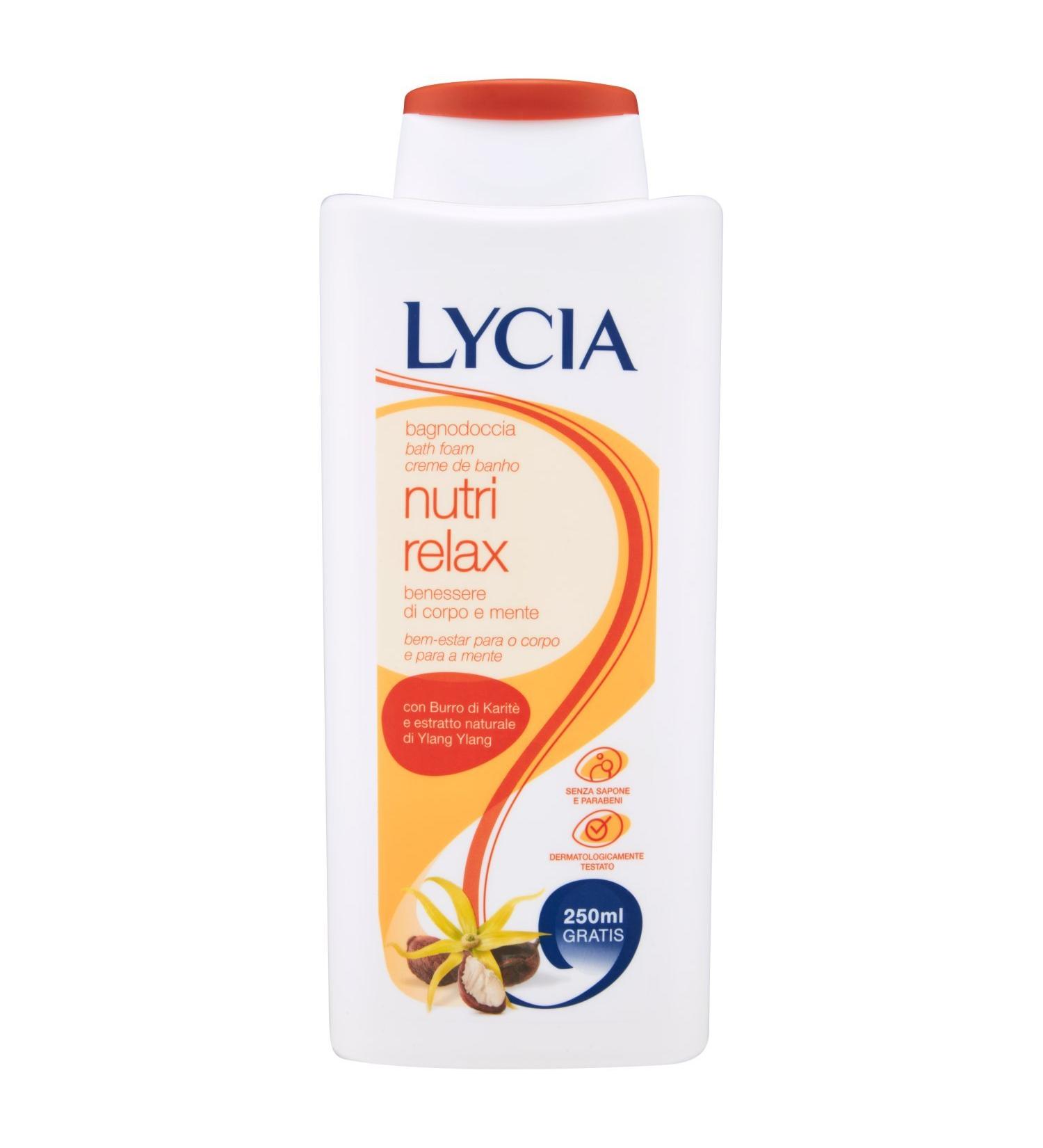 Lycia Bath and Shower Foam - Nutri Relax | Wellness for Body & Mind - 750 ml | International Shipping Available - Buy Online on GoSupps.com