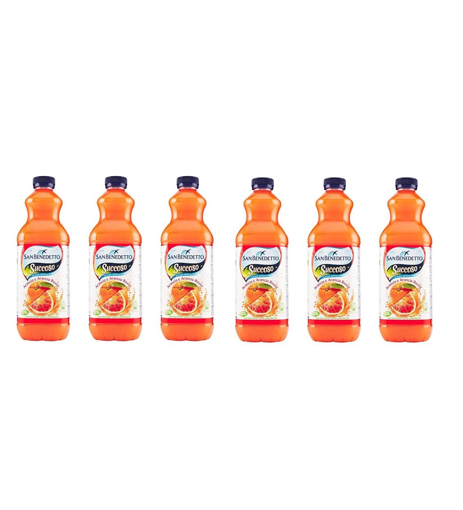 San Benedetto San Benedetto Succoso Zero Blood 1.5 Litre 40 cl Sugar Free Drinks Pack of 6