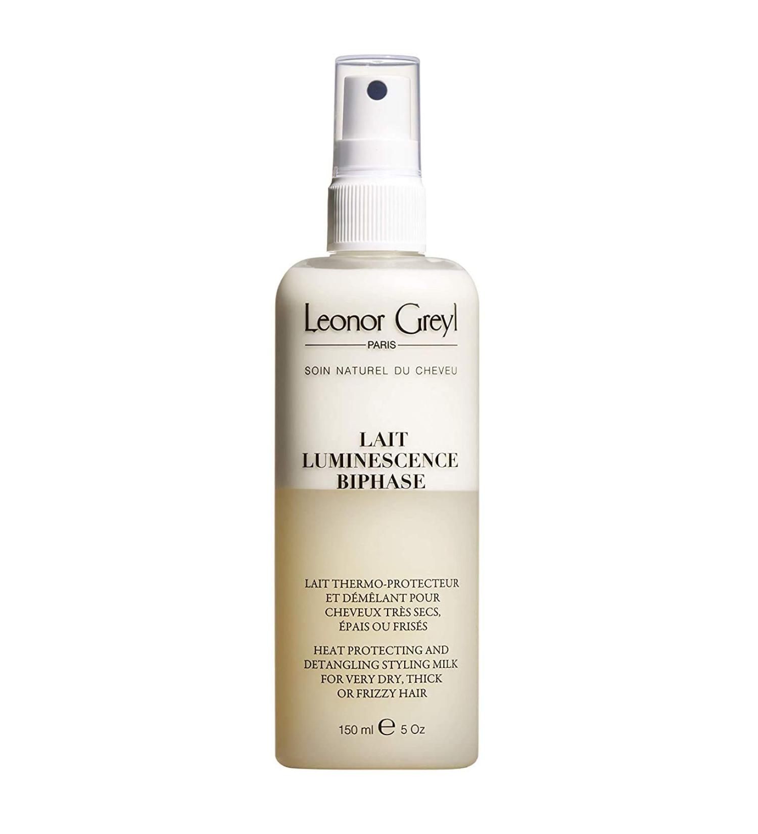 Leonor Greyl Paris - Lait Luminescence - Heat Protecting Detangling Styling Milk for Very Dry Thick Frizzy Hair - Natural Heat Protectant Styling Spray (5 Oz)