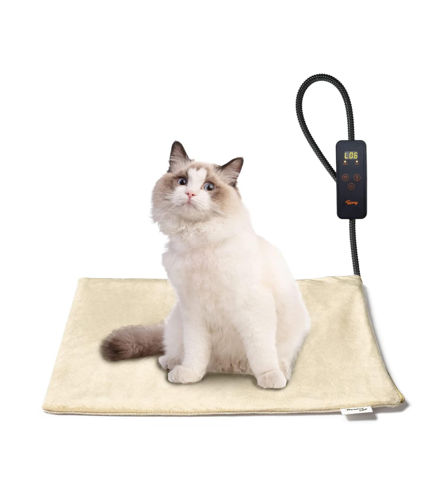 Toozey Adjustable Pet Heating Pad - Waterproof & Chew-Resistant Electric Mat for Dogs & Cats - Buy Online on GoSupps.com