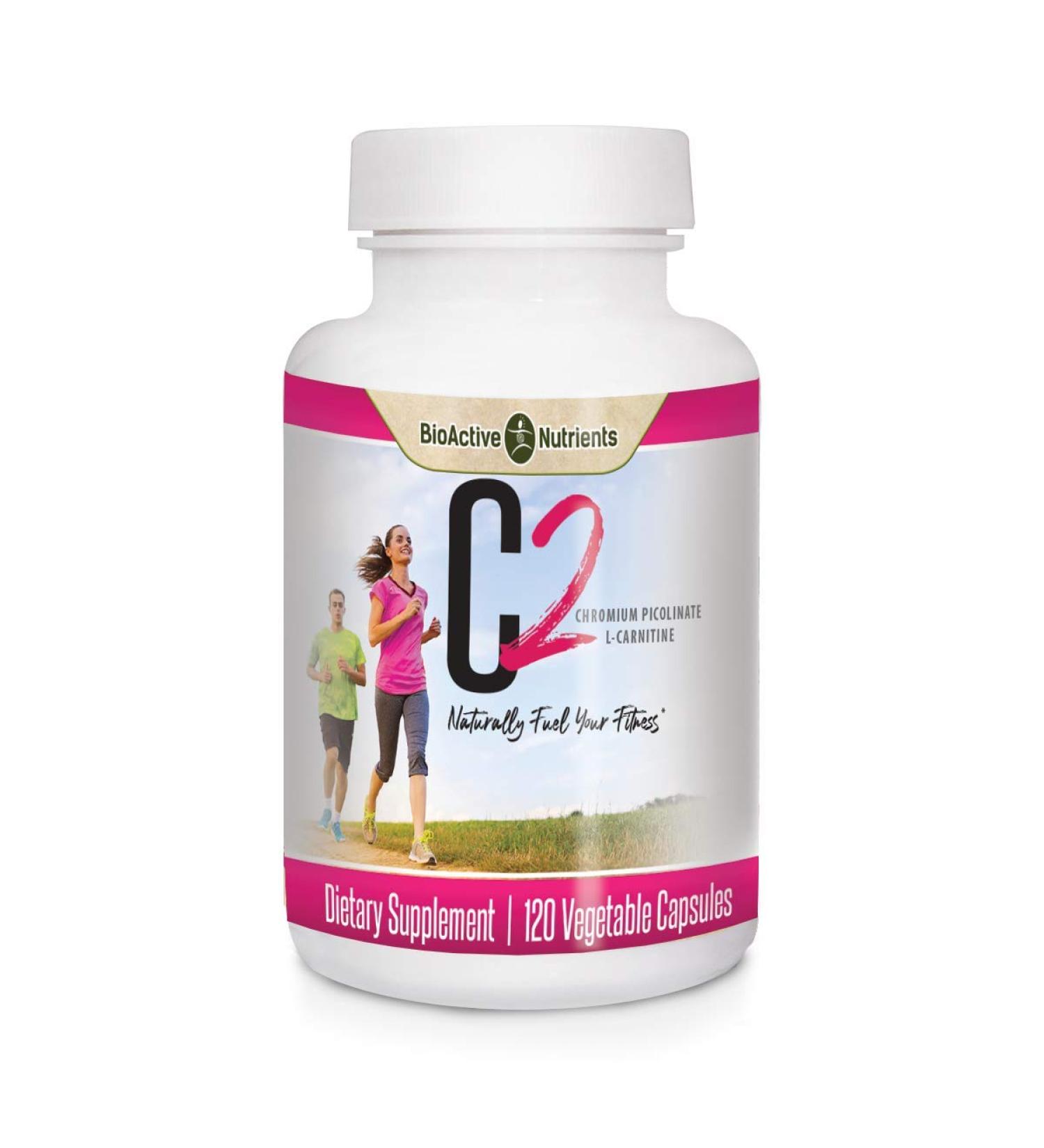 BioActive C2-Chromium Picolinate with L-Carnitine | 120 Vegetable Capsules | Supports Fat and Carb Metabolism - Buy Online on GoSupps.com