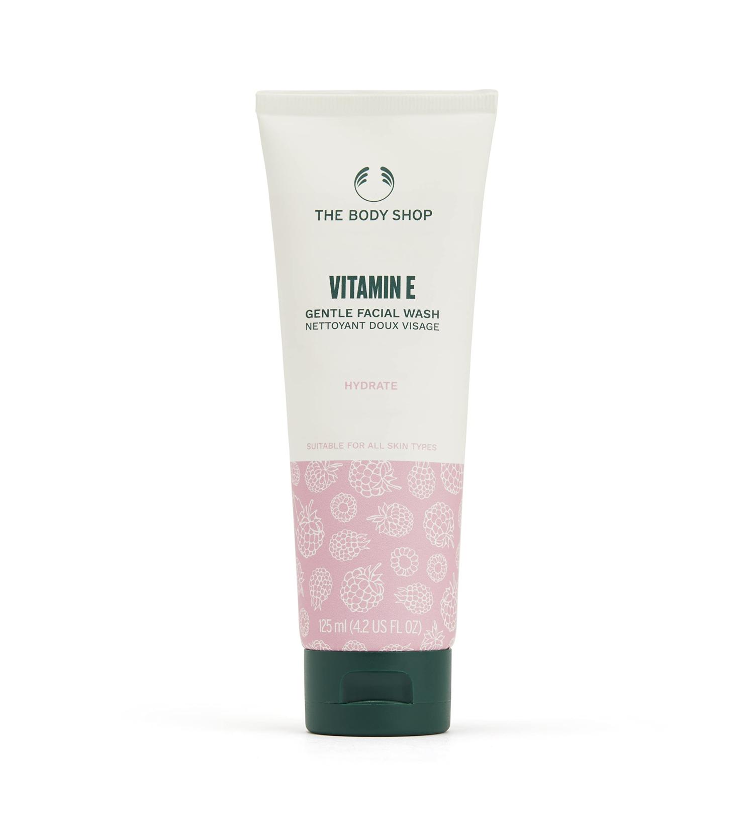 The Body Shop Vitamin E Gentle Facial Wash 4.2 Fl Oz - Hydrating Face Cleanser - Buy Online on GoSupps.com