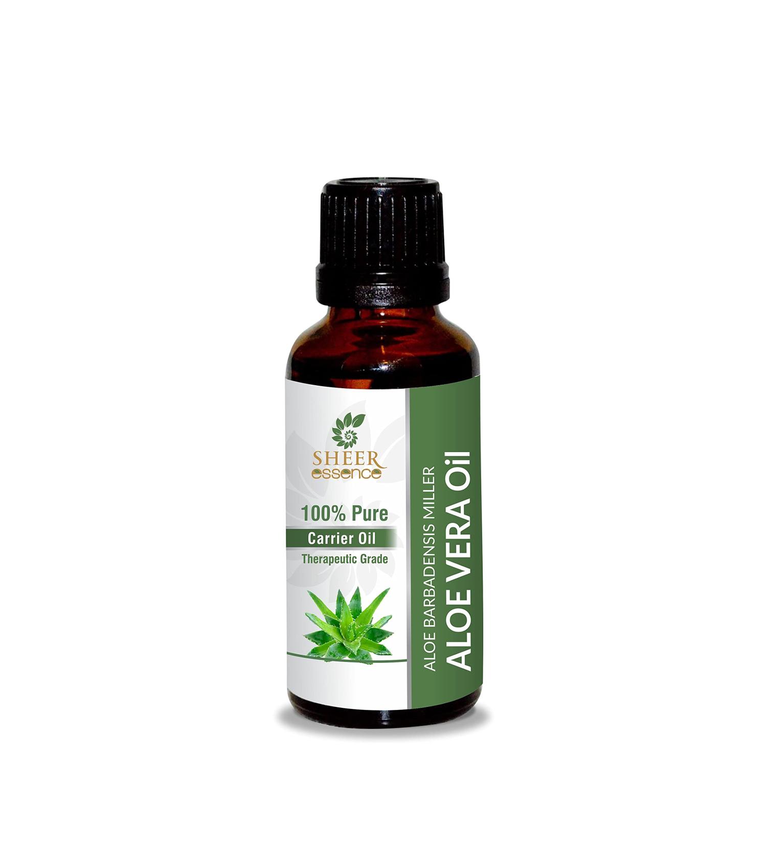Aloe vera oil (aloe barbadensis aloe indica aloe barbados) 100% natural pure uncut carrier oil for massage aromatherapy and haircare use.0.50 Fl.Oz.15ml (0.51 fl.Oz)