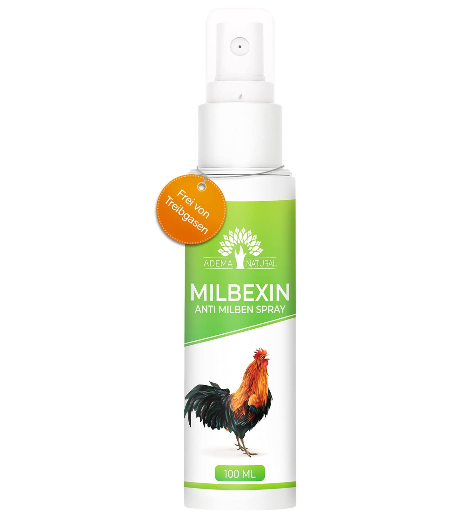 Adema Natural Milbexin for Chickens - Mite Spray for Poultry & Birds - 100ml - Effective Mite Treatment & Supplement - Buy Online on GoSupps.com
