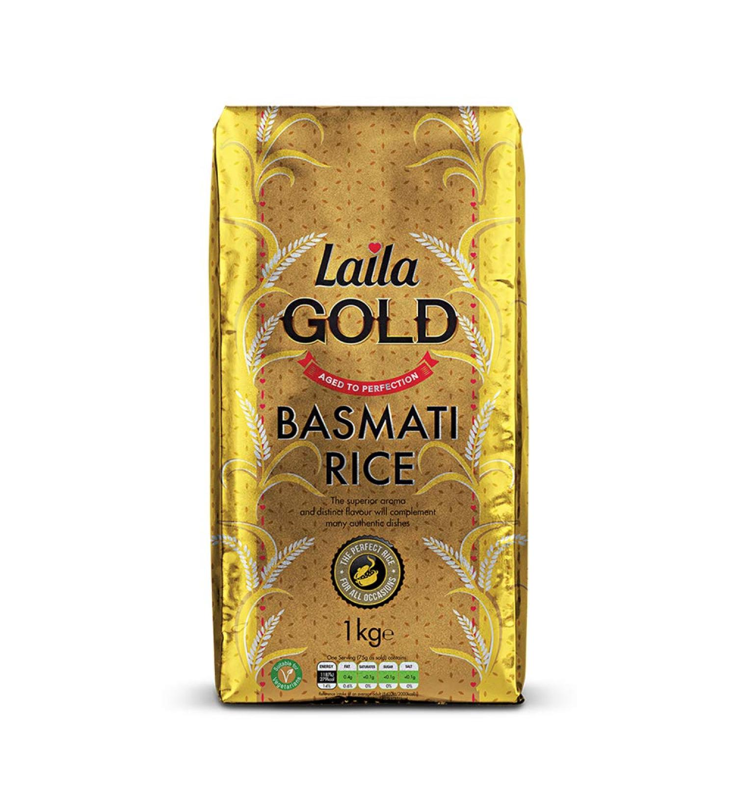 LAILA Gold Basmati Rice(Brick Pack) 10x1Kg White - Buy Online on GoSupps.com