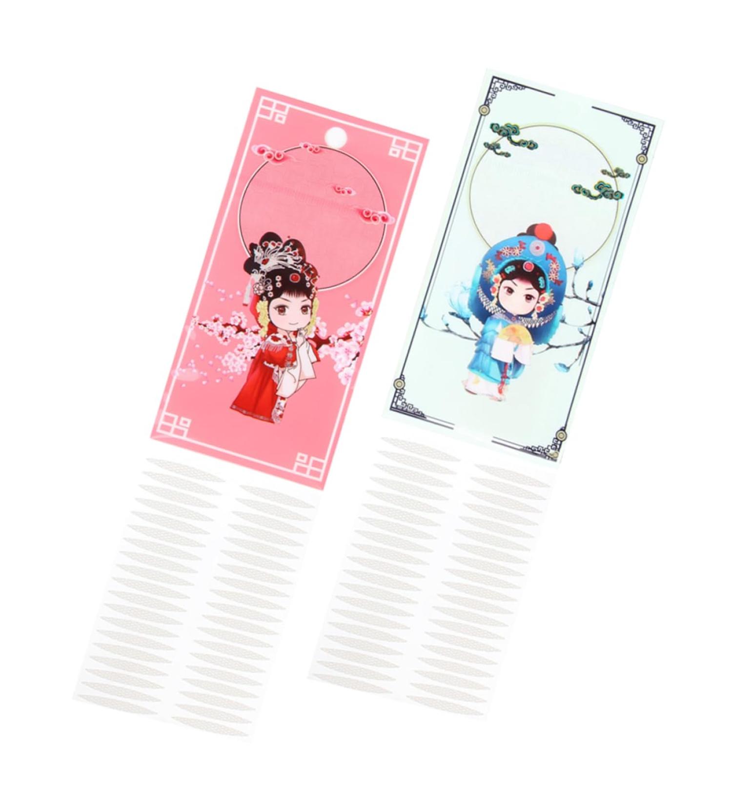 FRCOLOR 2 Sets Chinese Style no Trace Double Eyelid Double Eyelid Sticker Eyelid Tape for Droopy Eyes Hooded Eyelid Tape Glue Eyes Lifter Lifting Belt Big Eye Tool - Buy Online on GoSupps.com