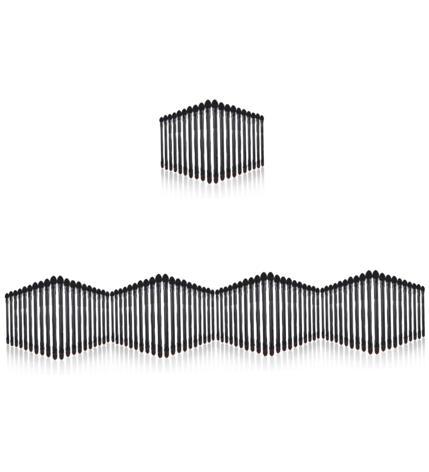 FRCOLOR 100 Pcs Double Eye Shadow Applicators - Disposable Makeup Sponges & Brush Kit for Perfect Face Powder Application - Buy Online on GoSupps.com