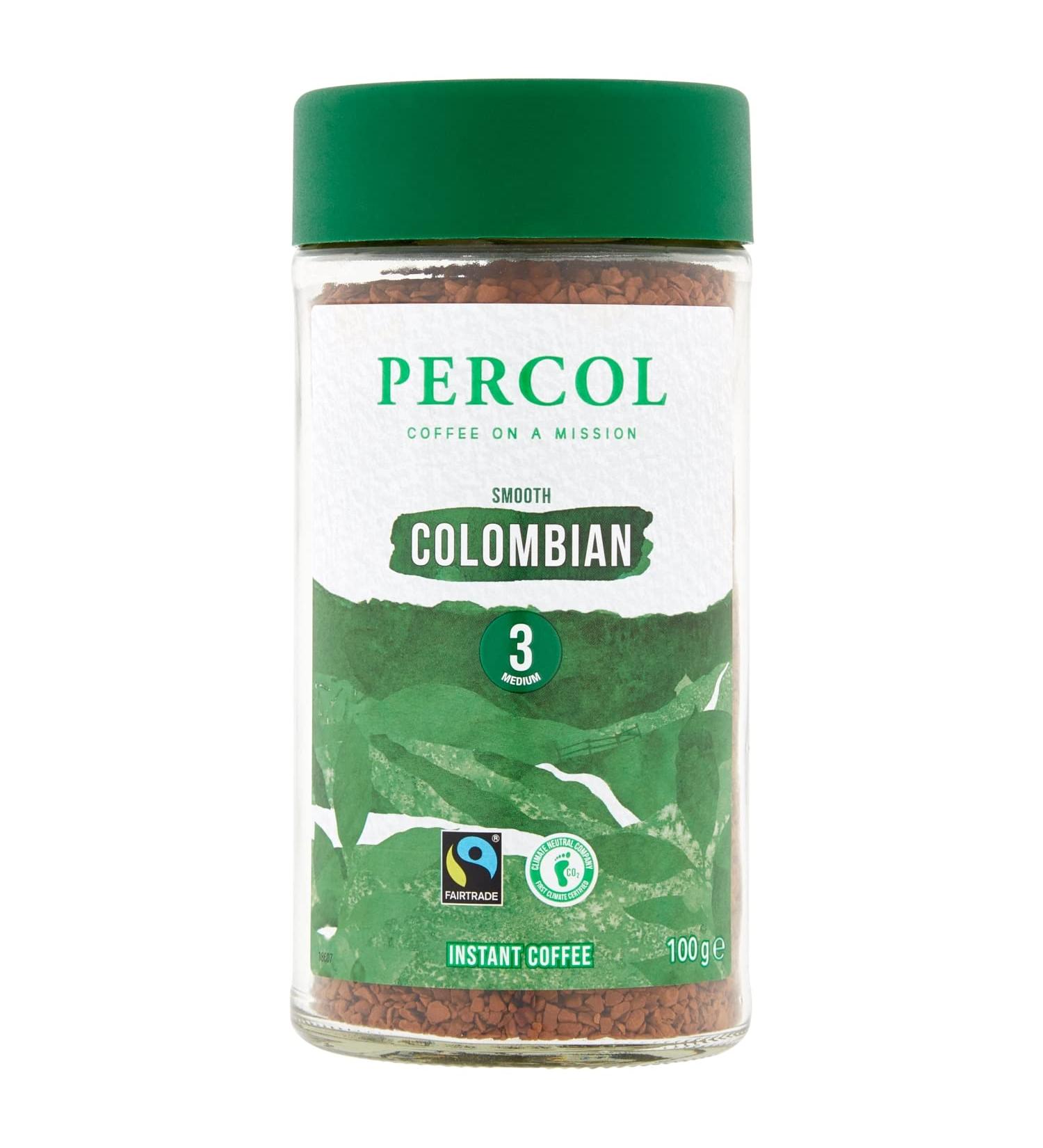 Percol Colombia Instant Coffee 100g - Buy Online on GoSupps.com