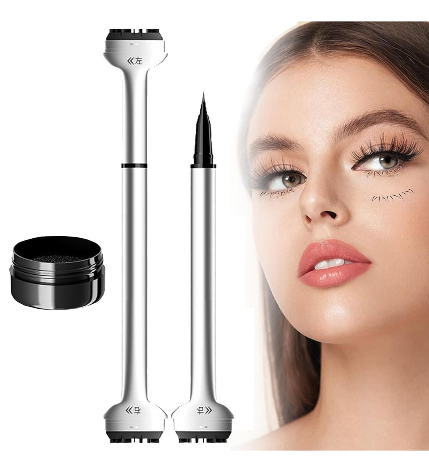 Lower Lash Stamp Eyeliner Stamps Tool for Lower Eyelash Silicone Eyelash Stamp Lower Eyelash Stamps Tool Lower Lash Stamp with Ink (Black) - Buy Online on GoSupps.com
