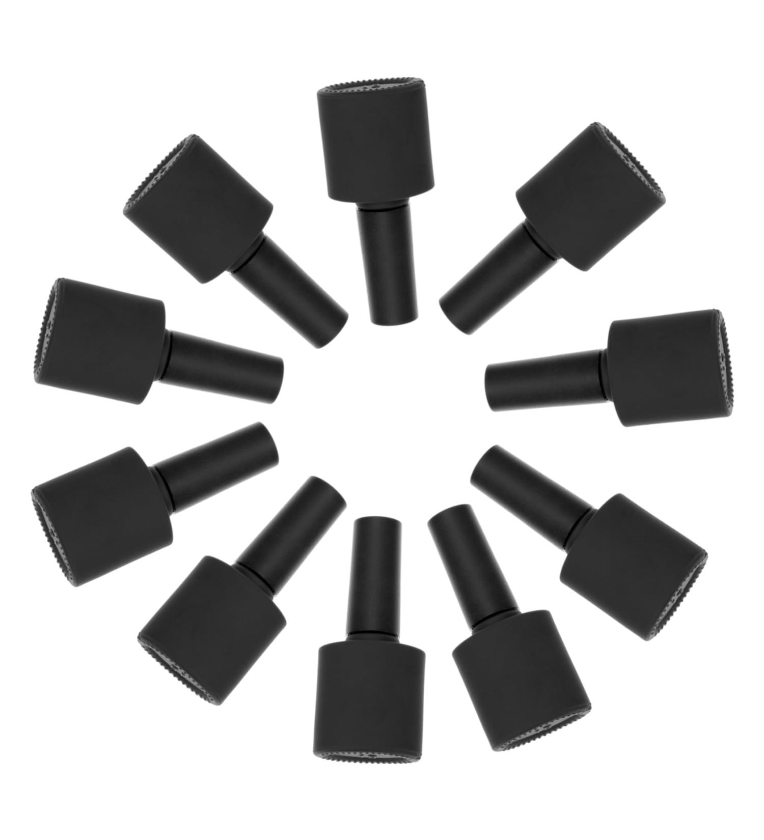  ARTSEWPLY 10 Pieces Bottle Nail Polish Nail Gel Builder Holder For Nail Polish Refillable Nail Polish DIY Nail Couture Gel Nail Polish Package Nail Bottles Para Plastic P.p Black - Buy Online on GoSupps.com