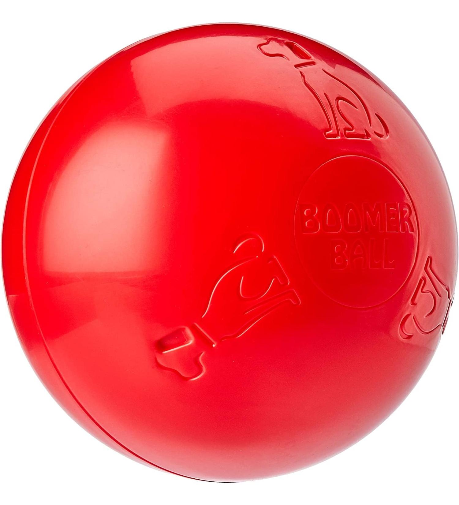 Boomer Ball - Indestructible Dog Ball for Energetic Dogs | Durable & Waterproof | 25cm - Blue or Red - Buy Online on GoSupps.com