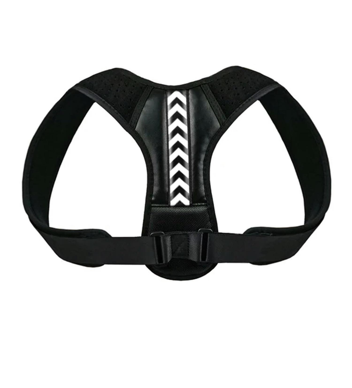 Back Posture Corrector Belt Adjustable Shoulder Neck Spine for Column Posture Correction for Women Men Straightener A - Black White XXL - Buy Online on GoSupps.com