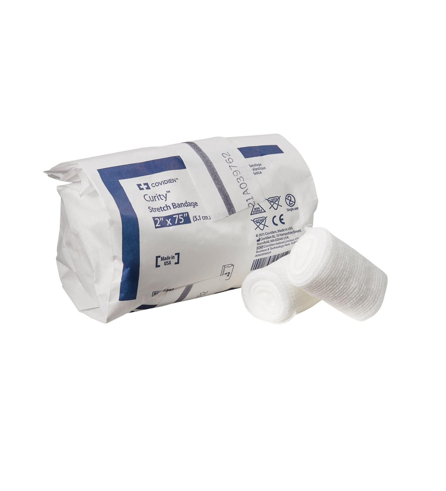 Buy Covidien 2242 Curity Stretch Bandage 2 x 75 - Pack of 12 | International Shipping Available - Buy Online on GoSupps.com