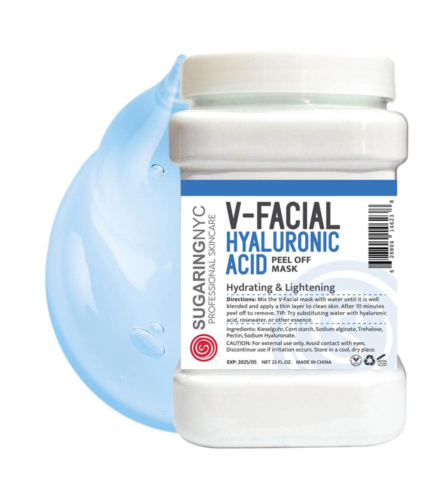 Vajacial Jelly Mask Peel-Off Bikini Underarms Area Peel Mask - Hyaluronic Acid - Professional Size 23oz by Sugaring NYC - Buy Online on GoSupps.com