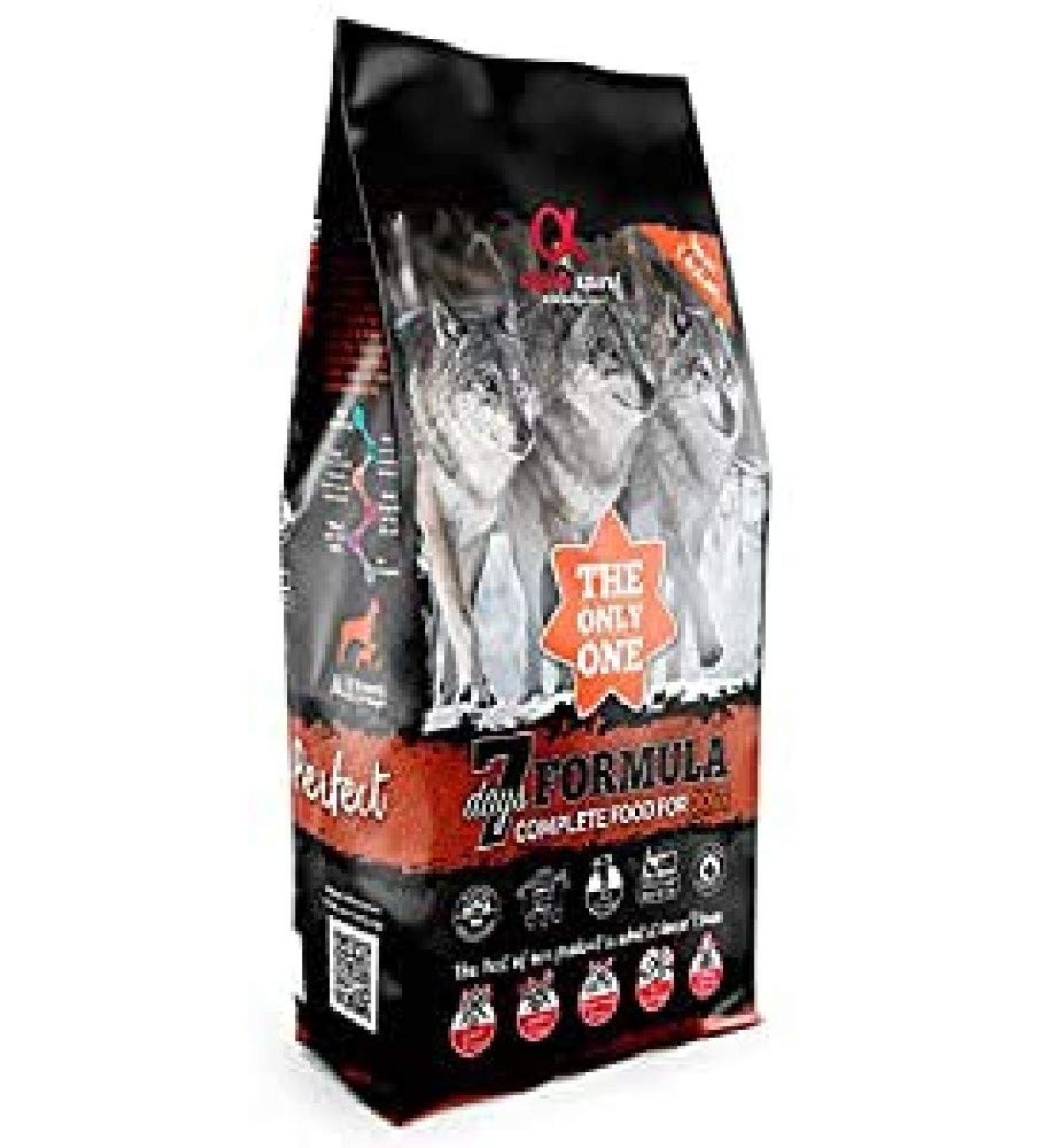 ALPHA SPIRIT The Only One Canine Adult 7 Days 12kg Black Medium