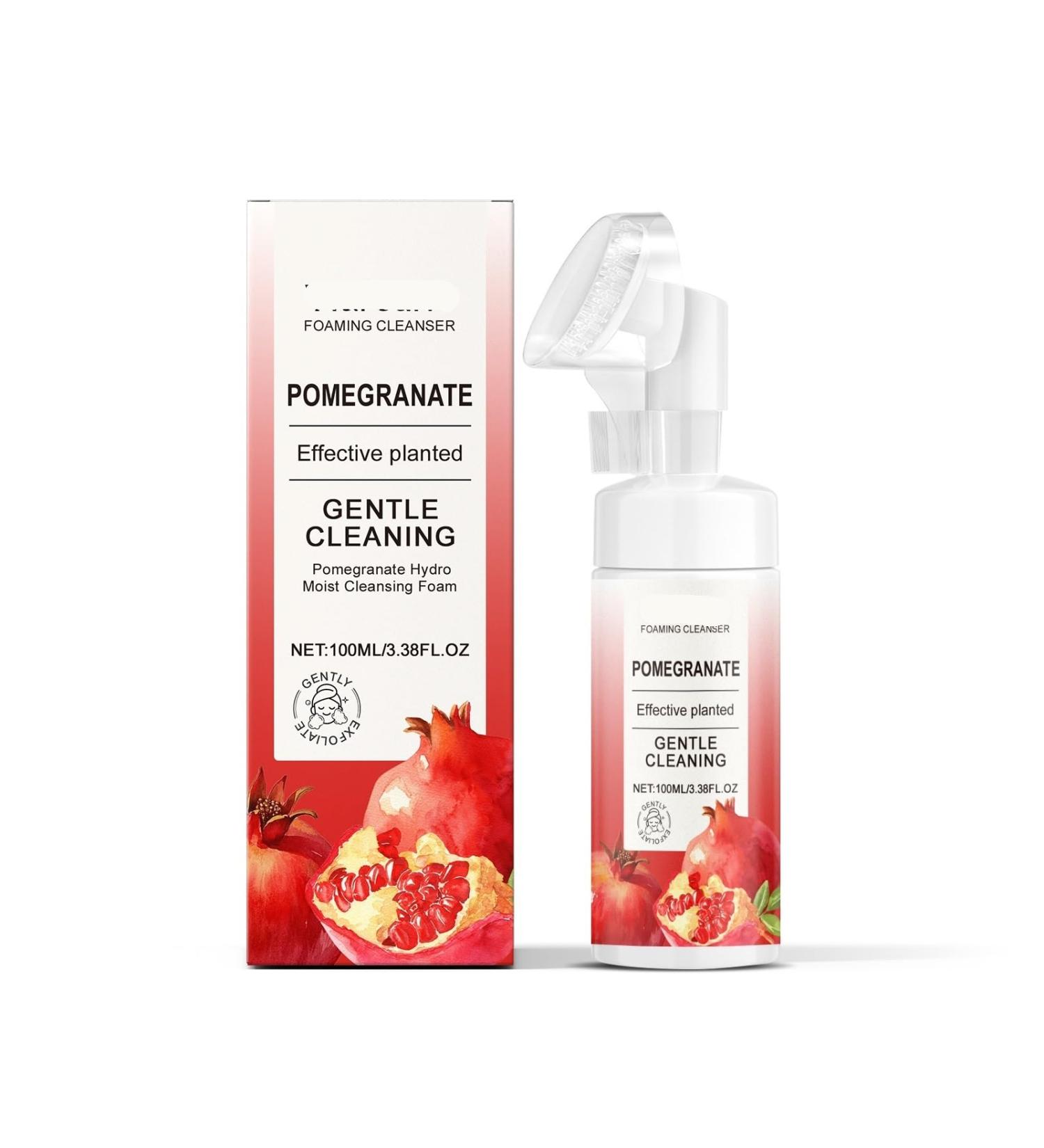 Pomegranate Foaming Facial Cleanser - Gentle Cleansing Hydrating Oil-Removing Non-Tightening Refreshes Skin(3PCS) - Buy Online on GoSupps.com
