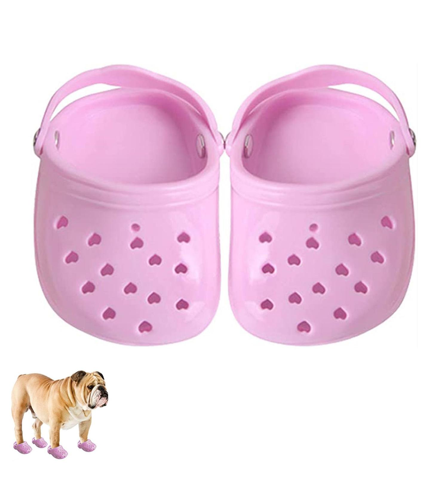 2 Pcs Pet Dog Crocs Breathable Summer Dog Shoes Comfortable Rubber Dog Sandals with Anti-Slip Sole for Puppy Small Dog Pet Festival Photo Shooting - Buy Online on GoSupps.com