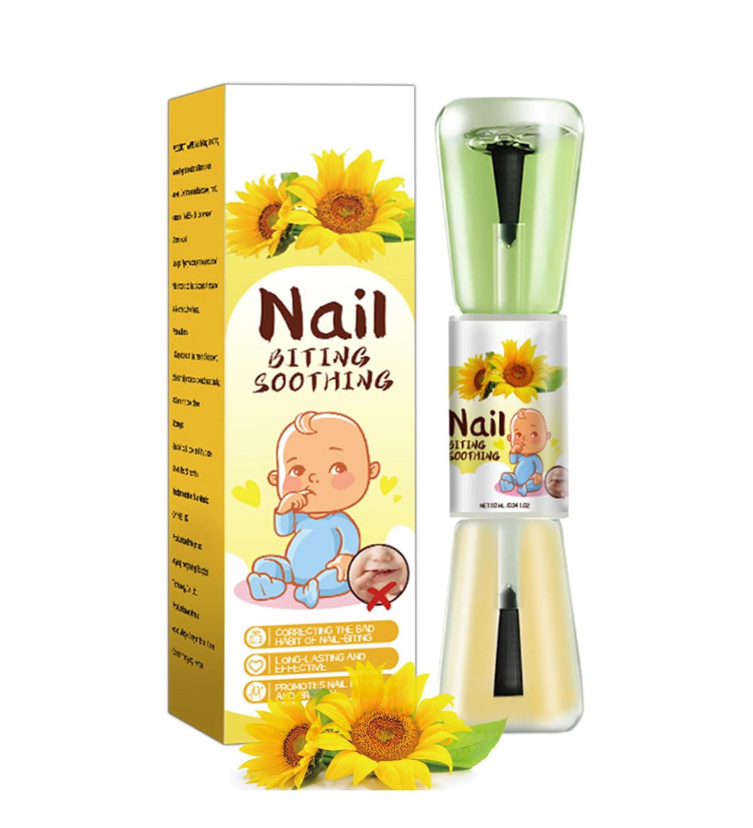 Anti-Thumb Bite Nail Polish For Toddlers (10 Ml) - Anti-Bite Baby Nail Polish | Liquid Day And Night Bitter Treatment For Weaning - Buy Online on GoSupps.com