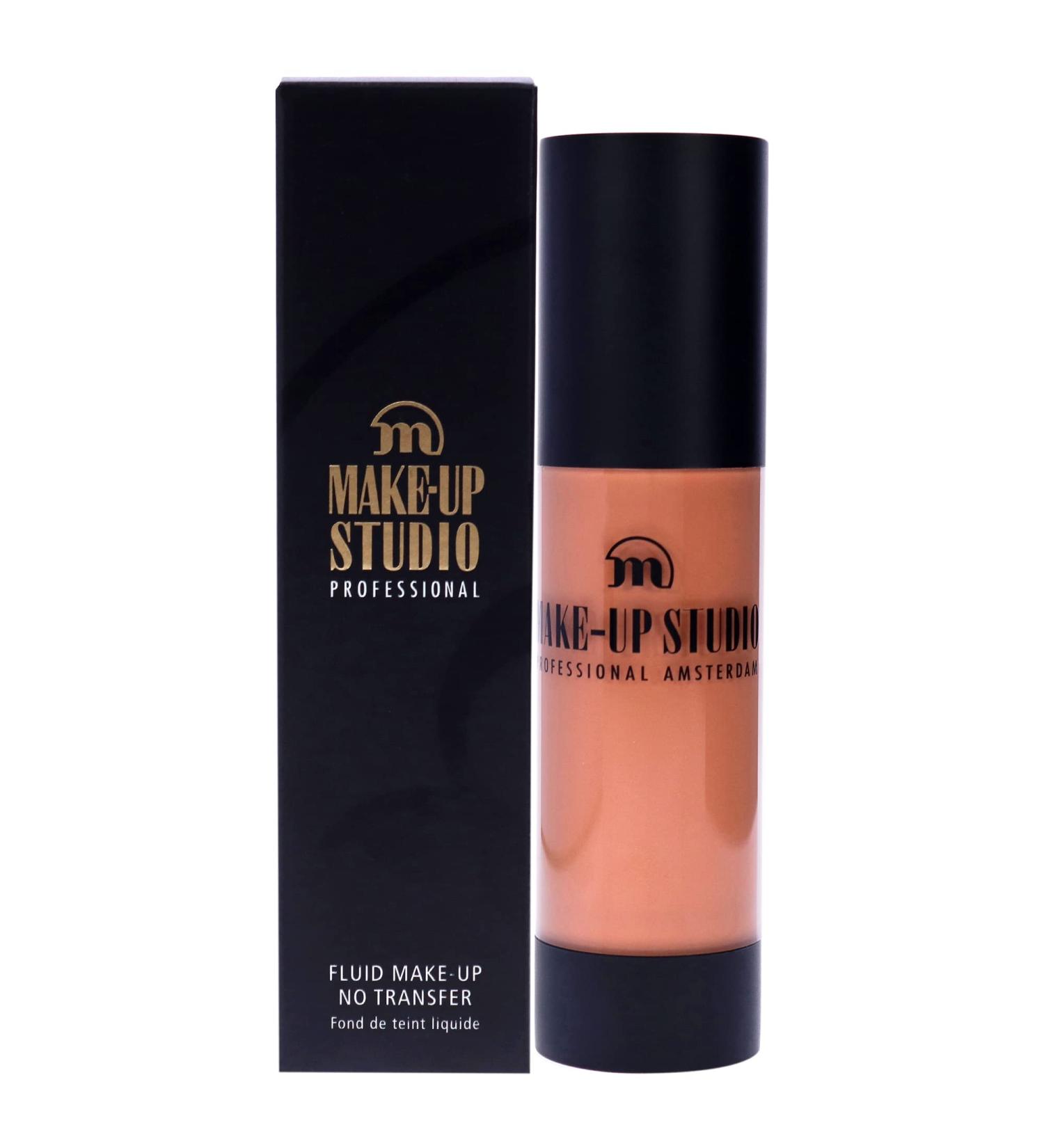 Professional Amsterdam Fluid Foundation No Transfer- Creates A Soft-Focus Velvety Natural Finish- Delivers Long-Wearing Light To Medium Coverage- Wb4 Golden Olive- 1.18 Oz (S0658/GO)