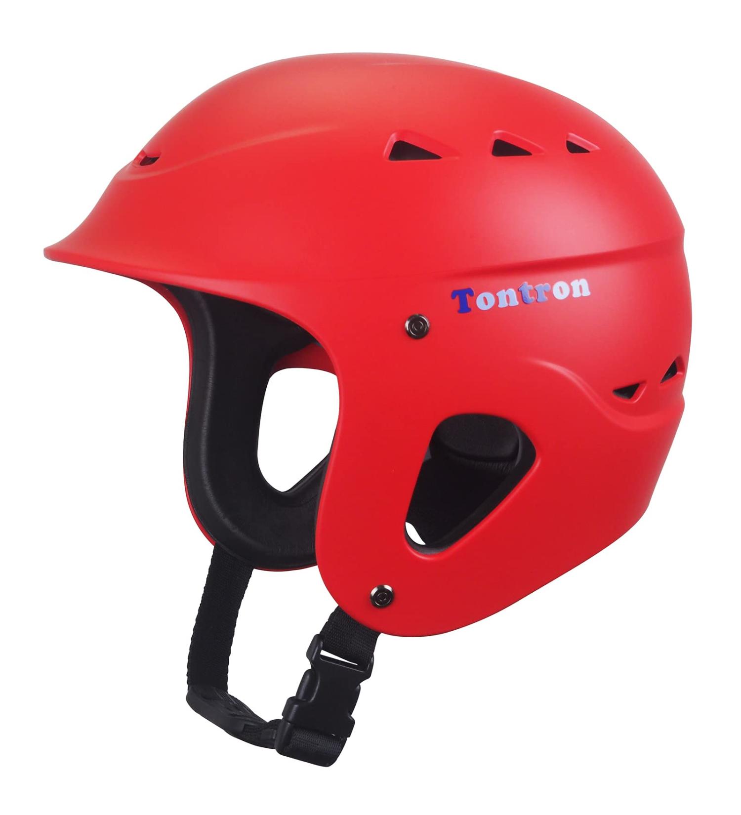 Tontron Sailonger Adult Whitewater Kayaking Helmet - Medium Matte Warm Red - Buy Online on GoSupps.com