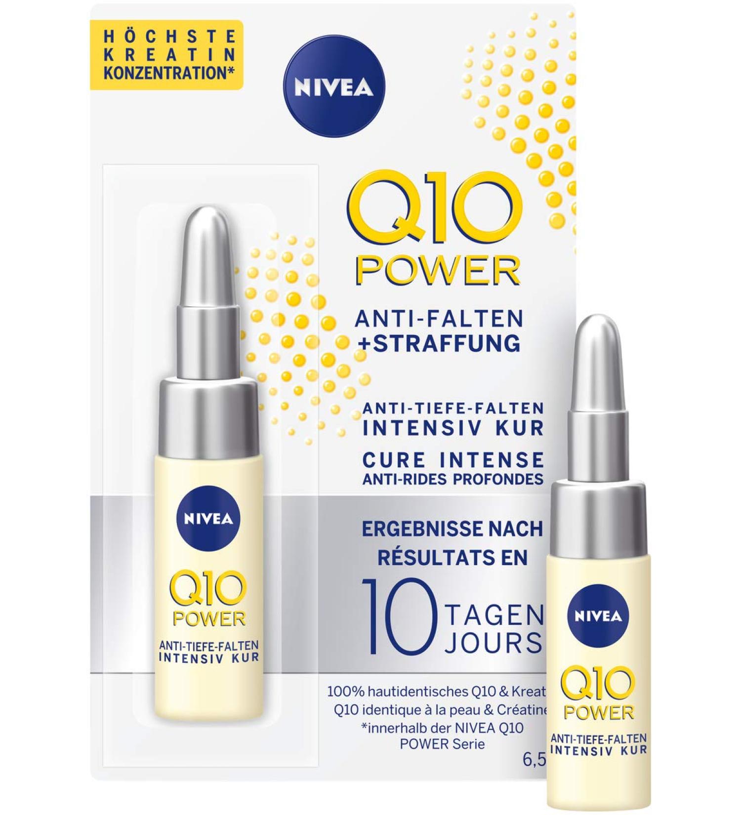 NIVEA Q10 Power Anti-Wrinkle Intensive Cure | 10-Day Treatment for Younger Skin | 3 Pack (3 x 6.5 ml) - Buy Online Internationally - Buy Online on GoSupps.com