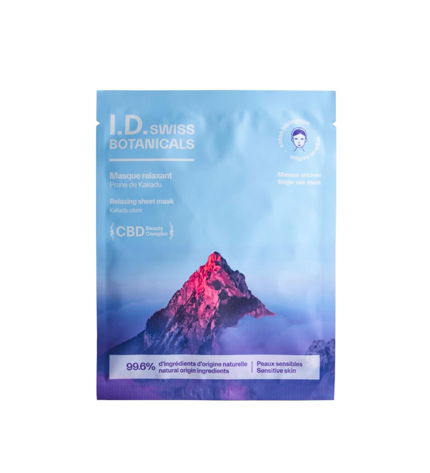 ID Swiss Botanicals Relaxing Neurocosmetic Mask - Vitamin C Serum - Organic Face Mask - Silicone Free - Vegan White - Buy Online on GoSupps.com