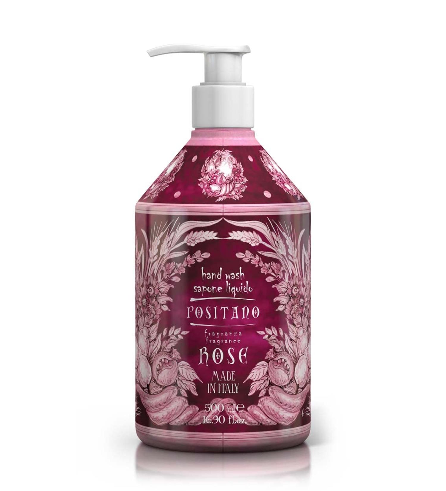 Rudy Positano Rose Earthenware Liquid Soap - 500 ml