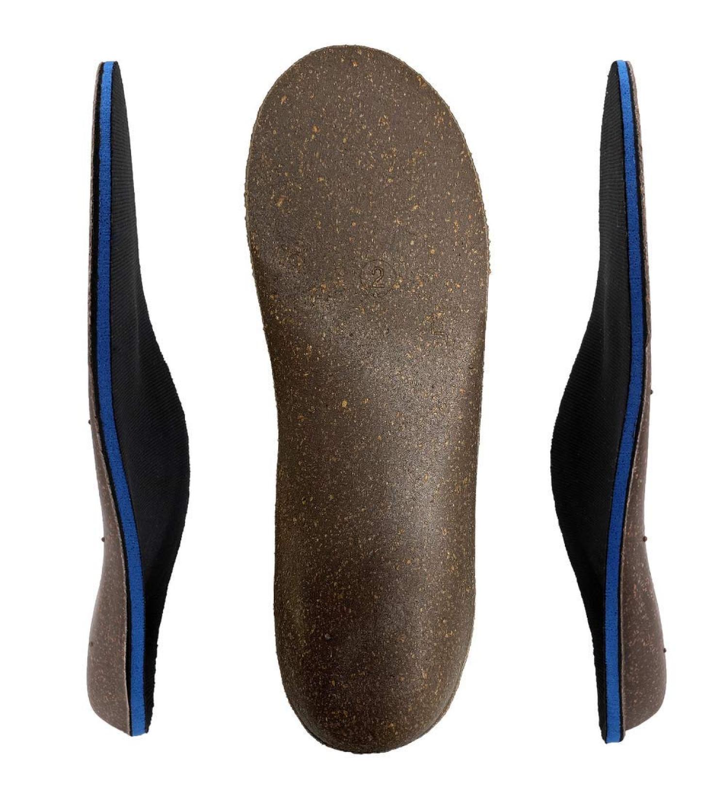 Cork Orthotics Insoles for Women - Neutral Arch Support Full Length Shoe Inserts (Size 7-7.5 Blue) - International Shipping Available - Buy Online on GoSupps.com