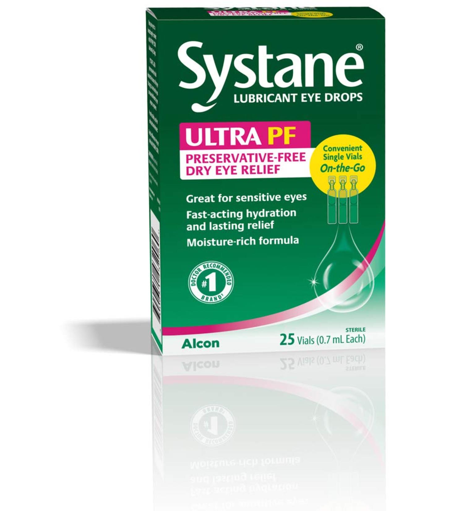 Systane Ultra Lubricant Eye Drops 25 Count - Pack of 1 | Long-Lasting Dry Eye Relief - Buy Online on GoSupps.com