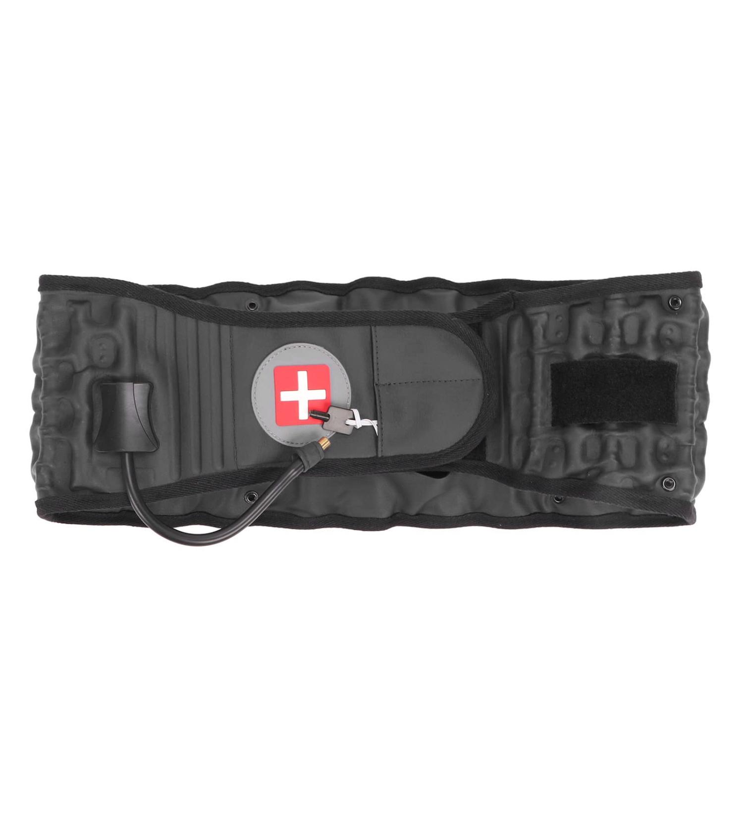 UpqrSG Decompression Back Belt - Lumbar Support Muscle Relaxation & Stress Relief | Black Traction Belt for Back Pain - Buy Online on GoSupps.com