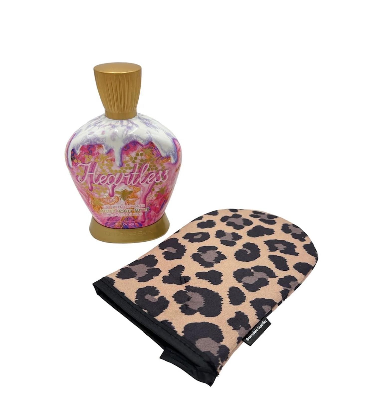 Leopard Tanning Mitt & Designer Skin Heartless Lotion | Best International Shipping - Buy Online on GoSupps.com